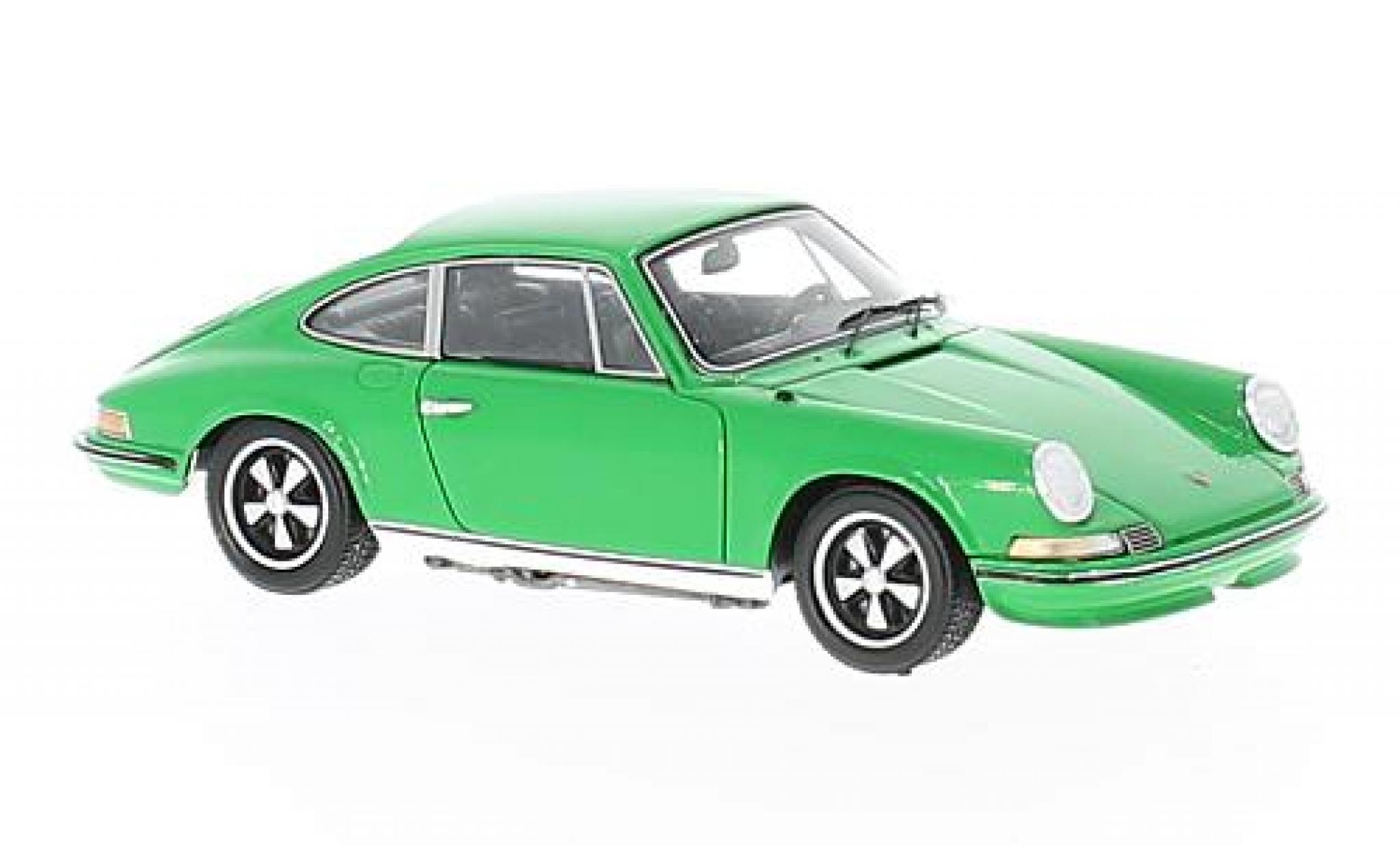 Porsche 911 1/43 Spark 2.4S green 1972 diecast model cars