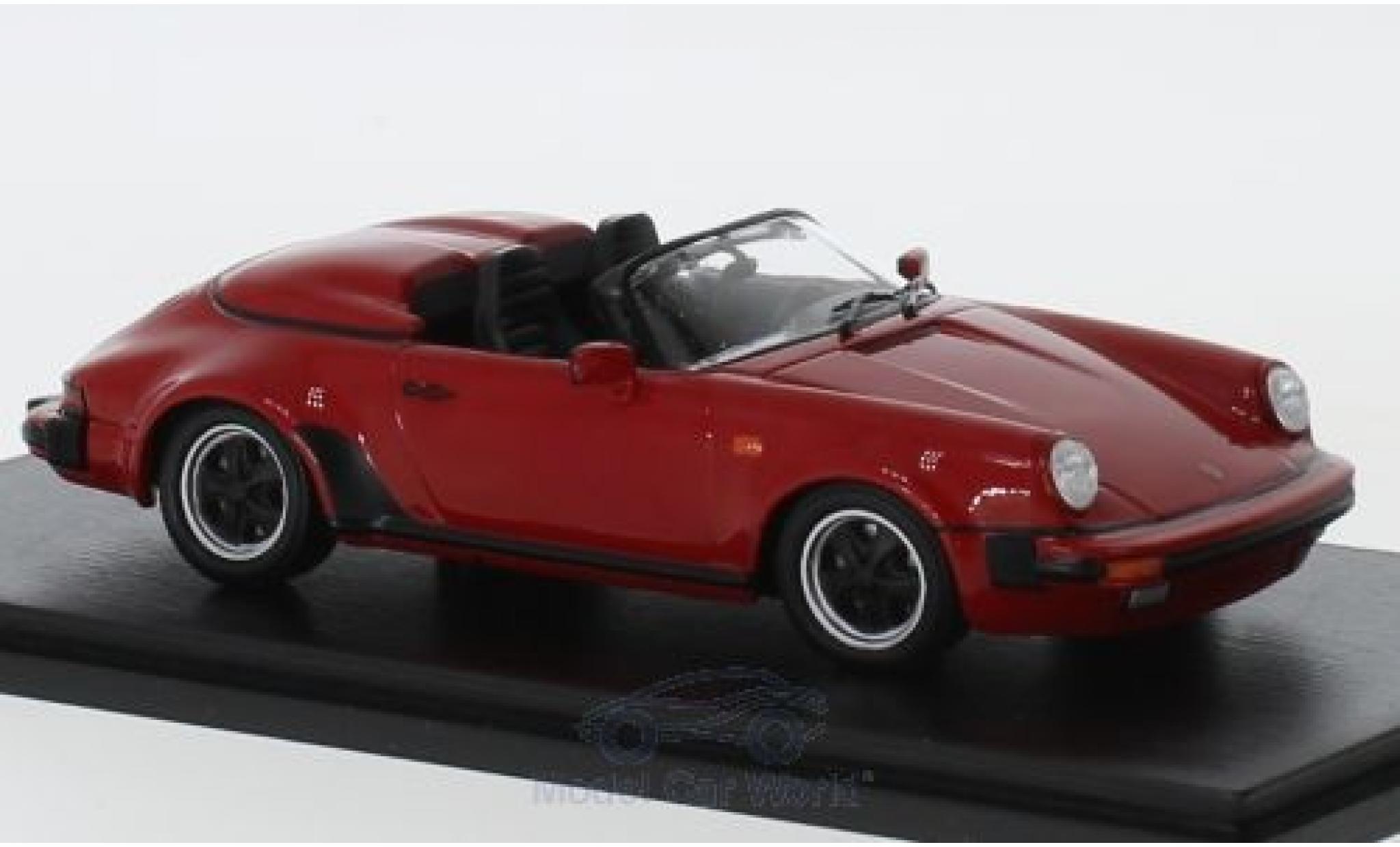 Porsche 930 Turbo 1/43 Spark 911 3.2 Speedster Turbo Look red 1989 diecast model cars