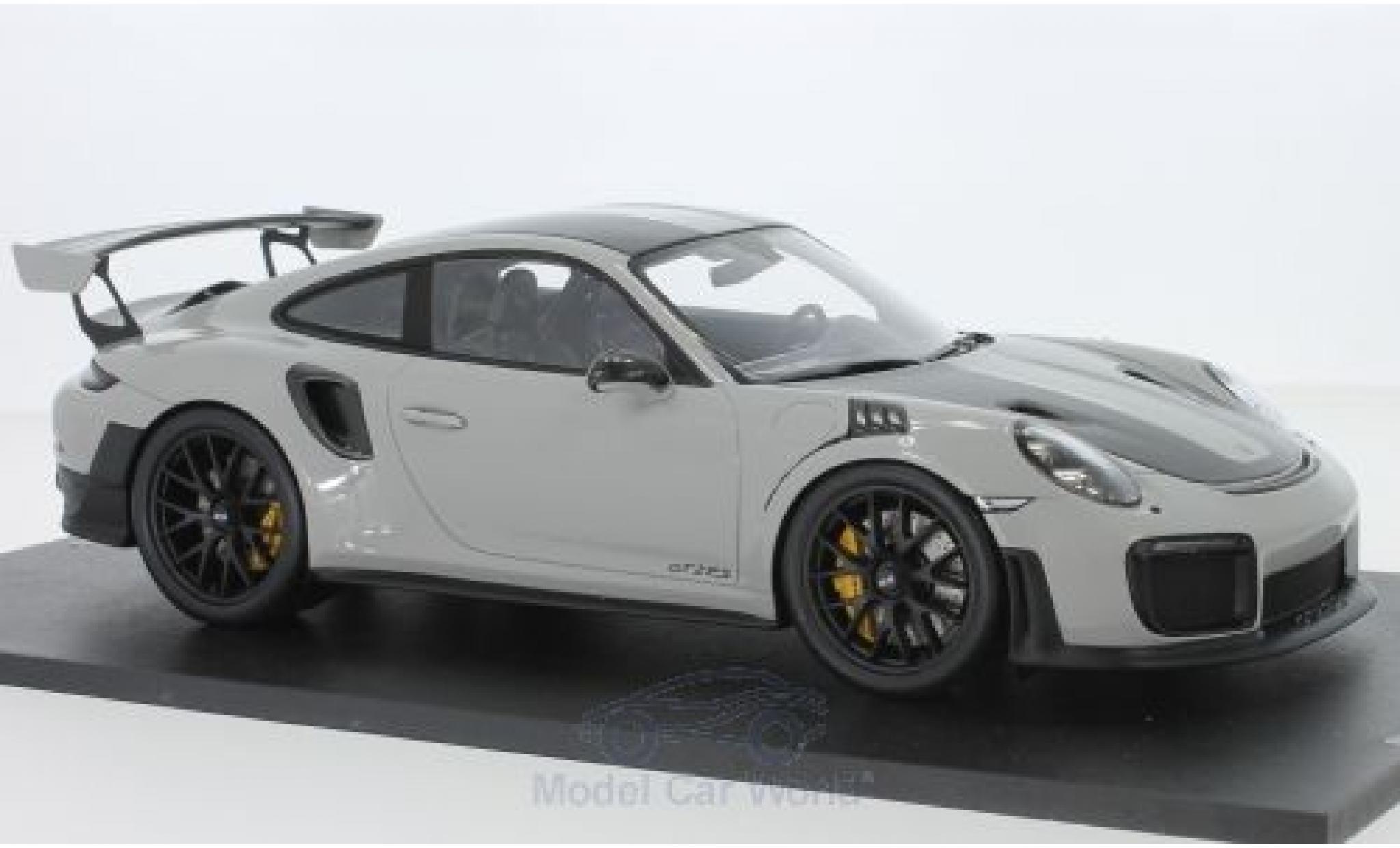 Porsche 991 GT2 RS 1/18 Spark 911 (.2) GT2 RS grey/carbon 2018 Weissach Package diecast model cars