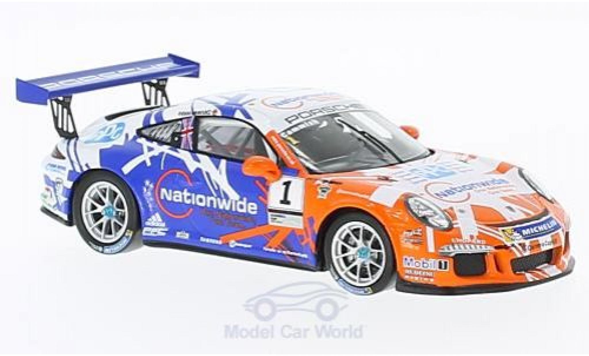 Porsche 991 SC 1/43 Spark 911 () Carrera Cup No.1 Carrera Cup Britain 2016 D.Cammish diecast model cars