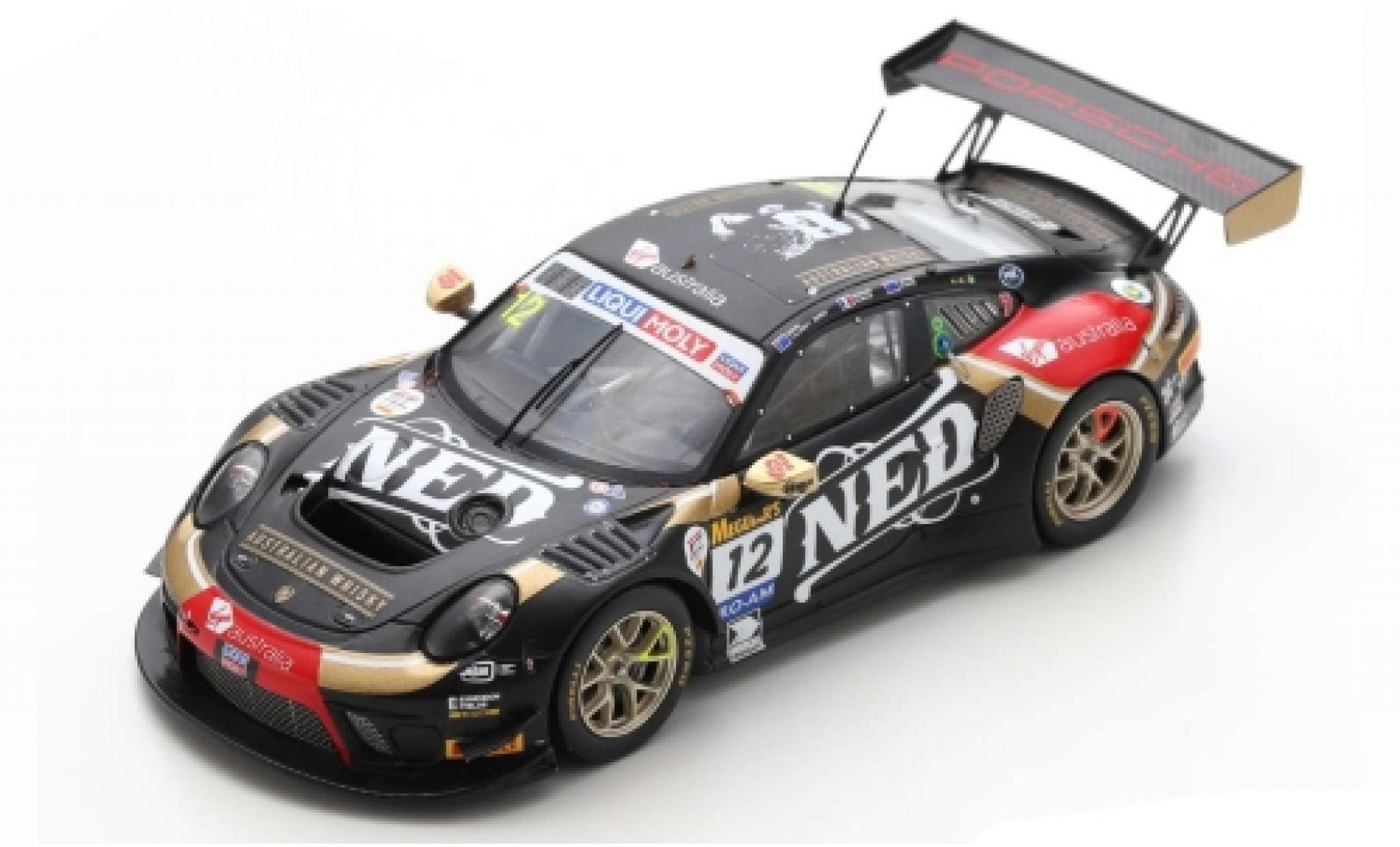 Porsche 992 GT3 R 1/43 Spark 911 (991) GT3 R No.12 NED Racing Team 12h Bathurst 2020 D.Calvert-Jones/R.Dumas/J.Evans diecast model cars