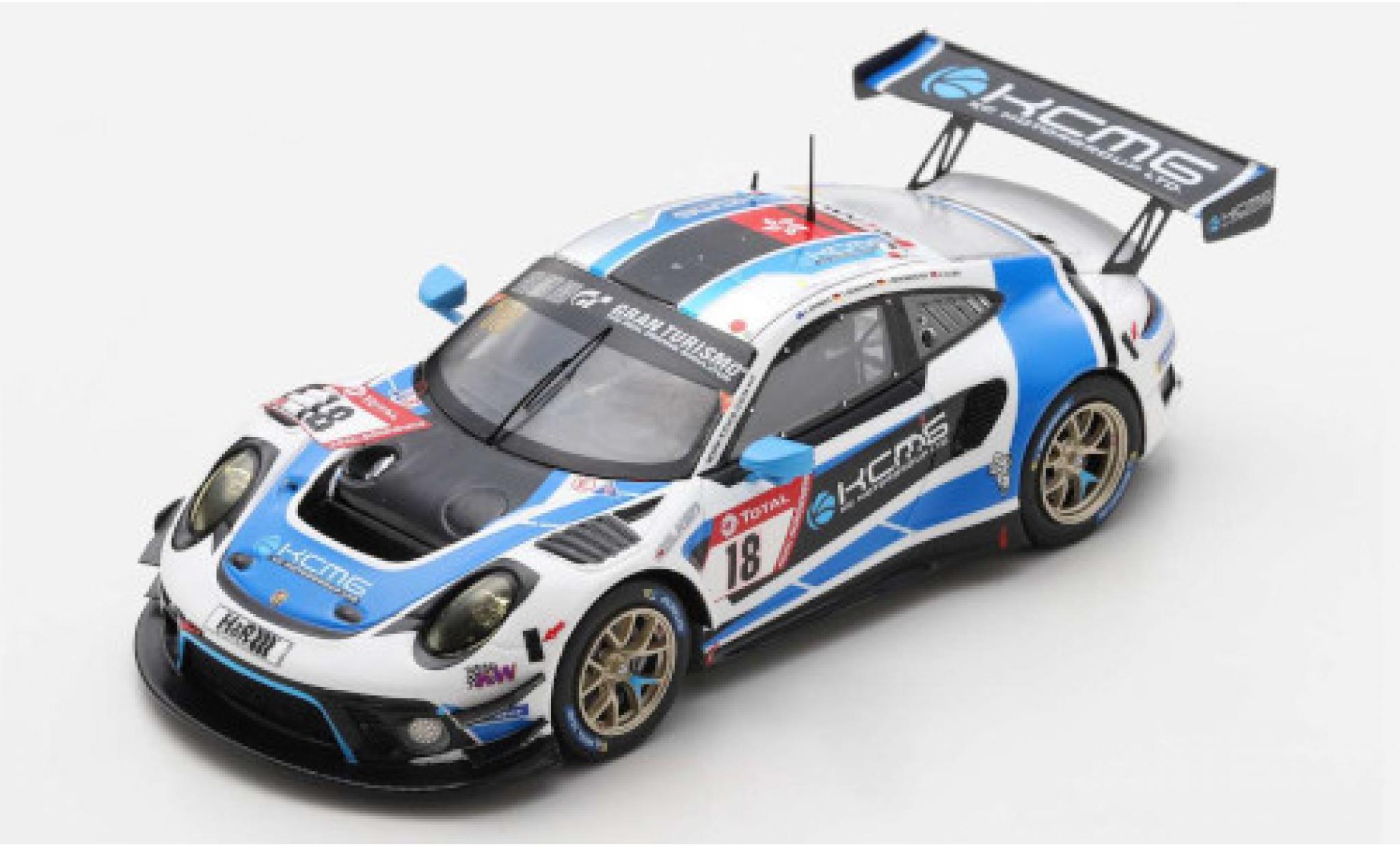 Porsche 992 GT3 R 1/43 Spark 911 (991) GT3 R No.18 KCMG 24h N&uuml;rburgring 2020 E.Bamber/T.Bernhard/J.Bergmeister/D.Olsen diecast model cars