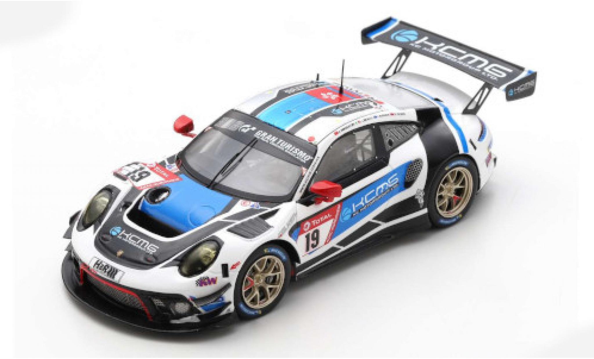 Porsche 992 GT3 R 1/43 Spark 911 (991) GT3 R No.19 KCMG 24h N&uuml;rburgring 2020 A.Imperatori/E.Liberati/J.Burdon/D.Olsen diecast model cars