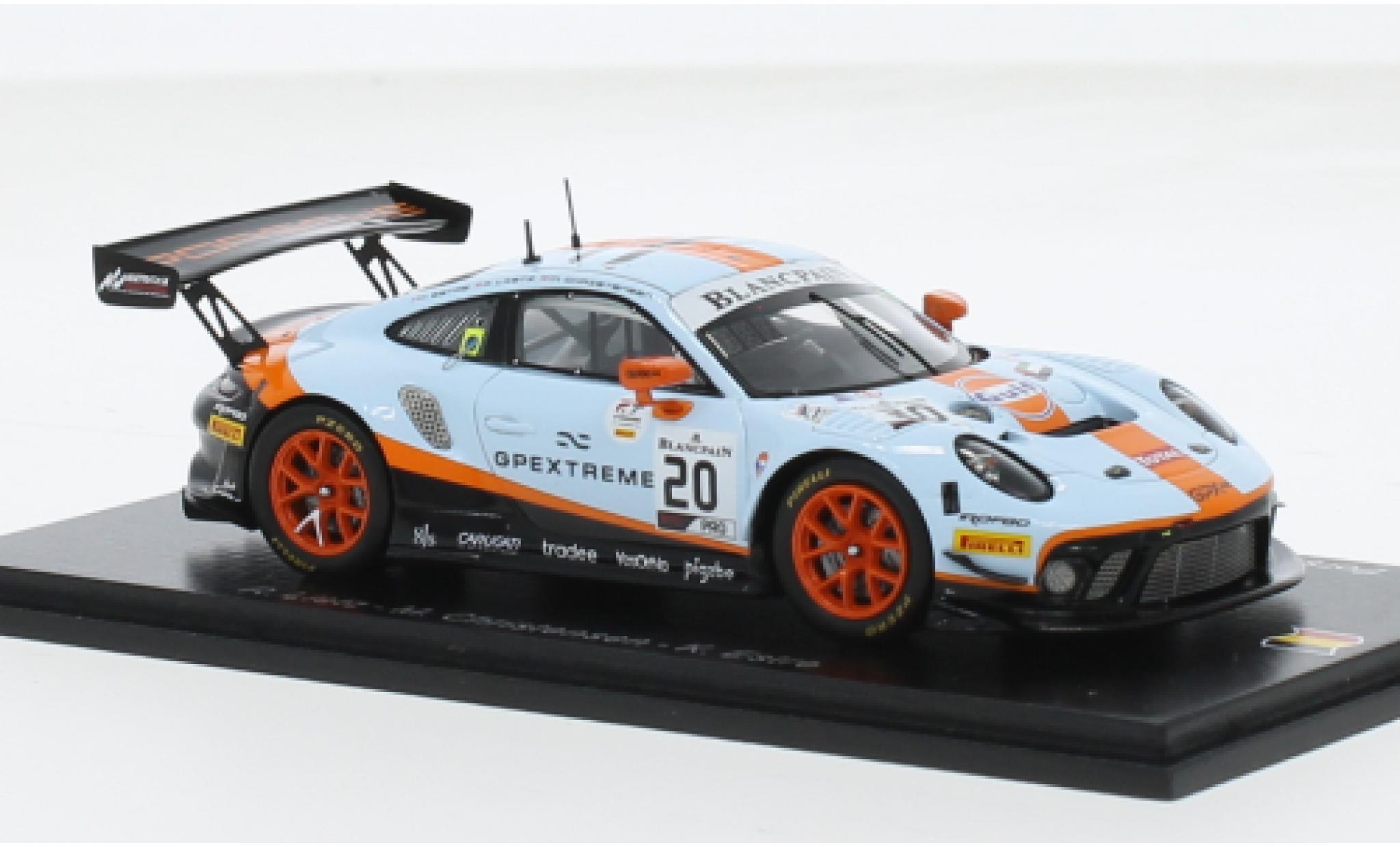 Porsche 992 GT3 R 1/43 Spark 911 (991) No.20 GPX Racing 24h Spa 2019 1:43 diecast model cars