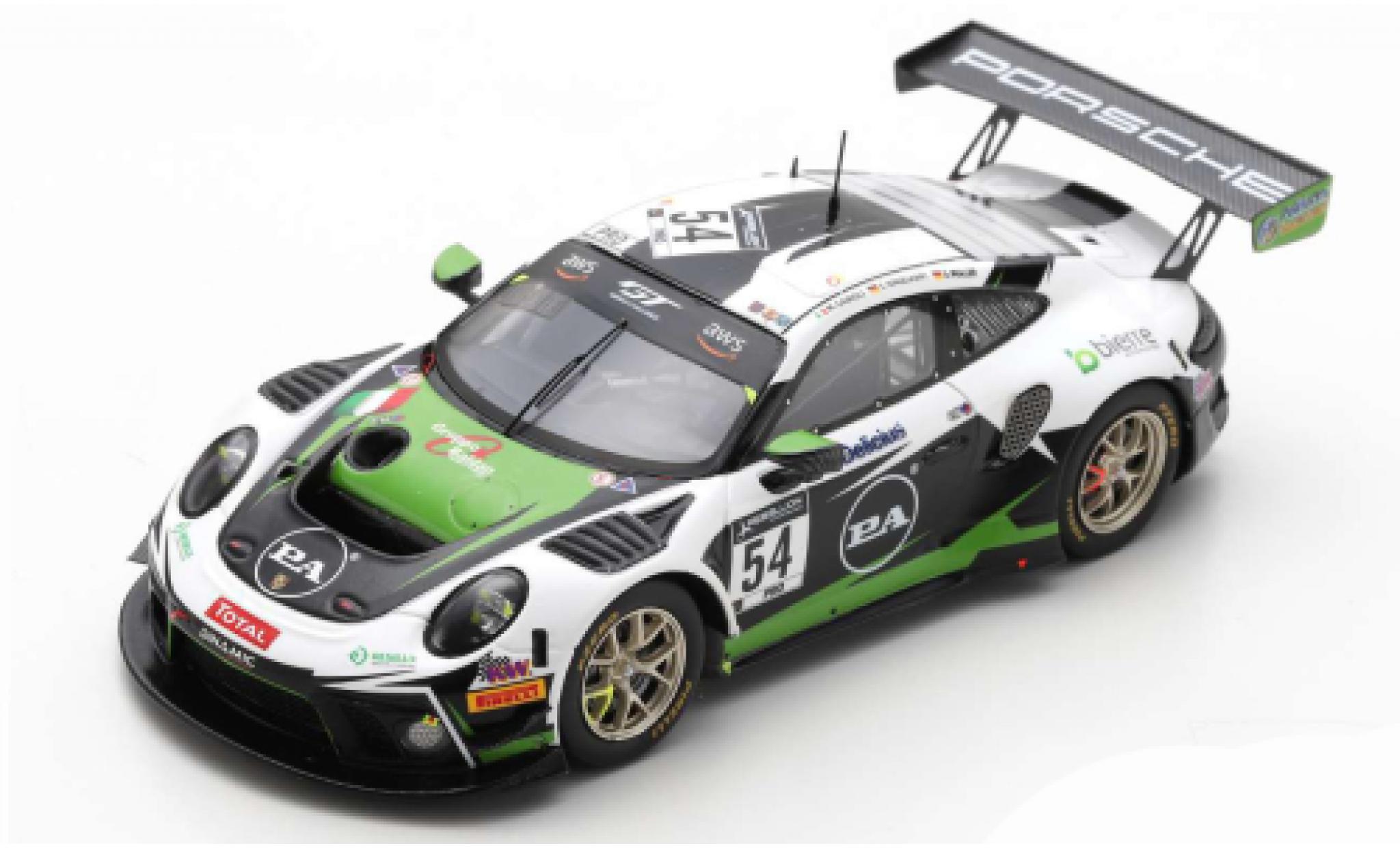 Porsche 992 GT3 R 1/43 Spark 911 (991) GT3 R No.54 Dinamic Motorsport 24h Spa 2020 S.M&uuml;ller/C.Engelhart/M.Cairoli diecast model cars