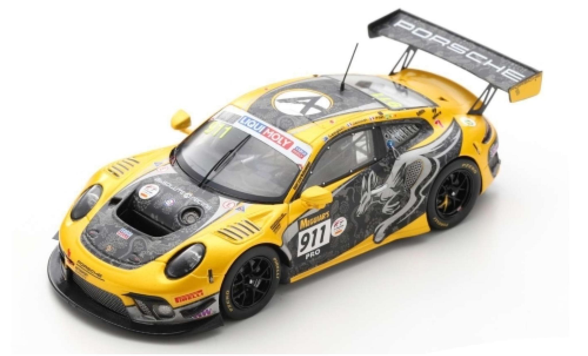 Porsche 992 GT3 R 1/43 Spark 911 (991) GT3 R No.911 Absolute Racing 12h Bathurst 2020 M.Jaminet/P.Pilet/M.Campbell diecast model cars