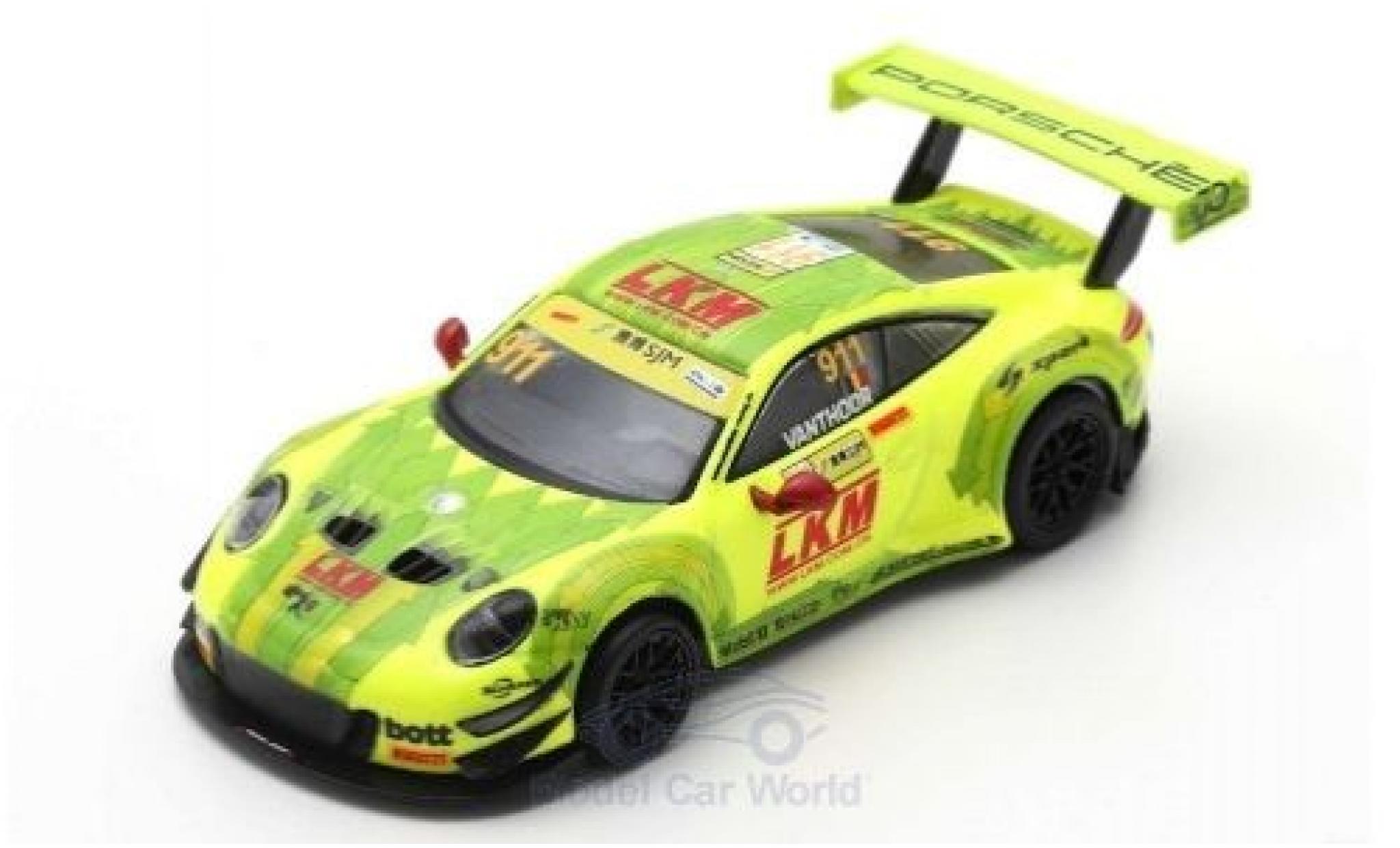Porsche 991 GT3 R 1/18 Spark 911 () GT3 R No.911 Manthey Racing Fia GT World Cup Macau 2018 L.Vanthoor diecast model cars