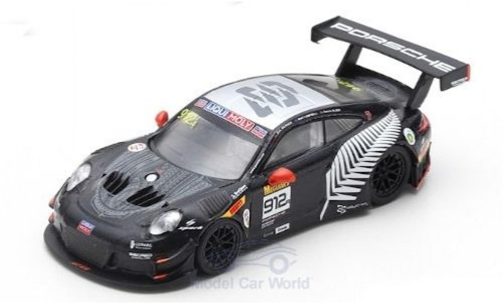 Porsche 992 GT3 R 1/64 Spark 911 (991) GT3 R No.912 EBM 12h Bathurst 2019 D.Werner/D.Olsen/M.Campbell diecast model cars