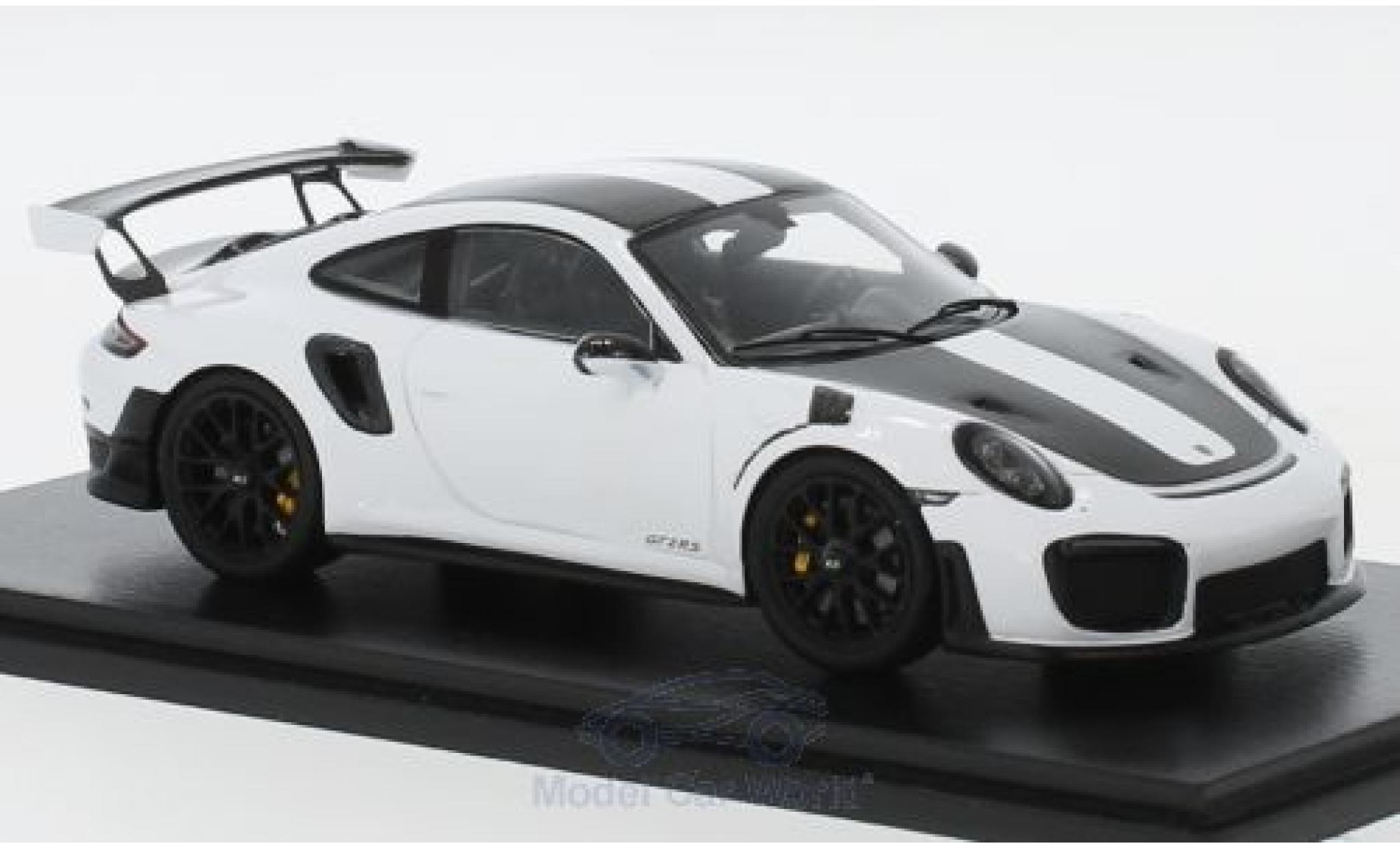 Porsche 991 GT2 RS 1/43 Spark 911 ( II) GT2 RS white/black 2018 Weissach Package diecast model cars