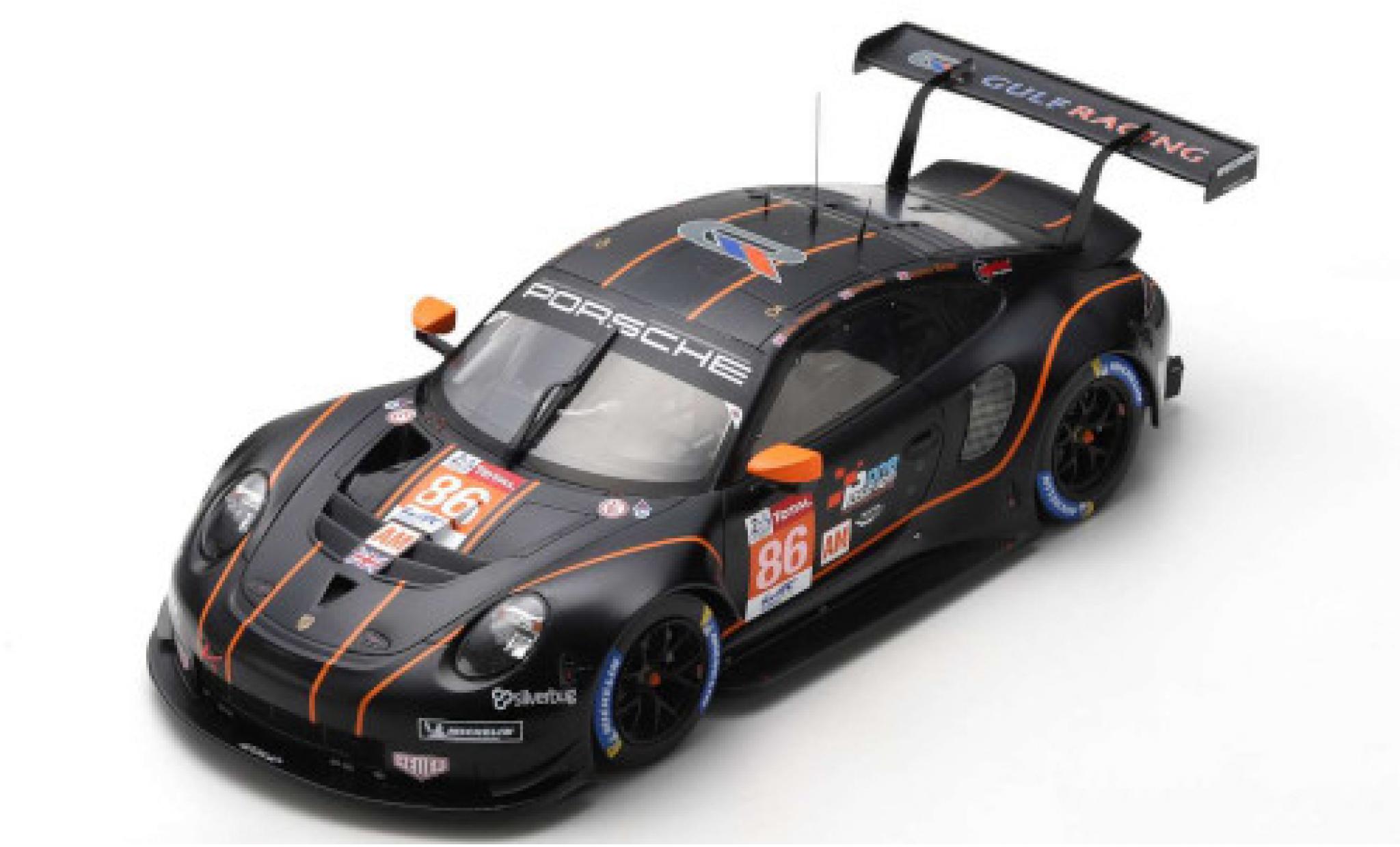 Porsche 992 RSR 1/18 Spark 911 (991) RSR No.86 Gulf Racing Wynns 24h Le Mans 2020 B.Barker/M.Wainwright/A.Watson diecast model cars