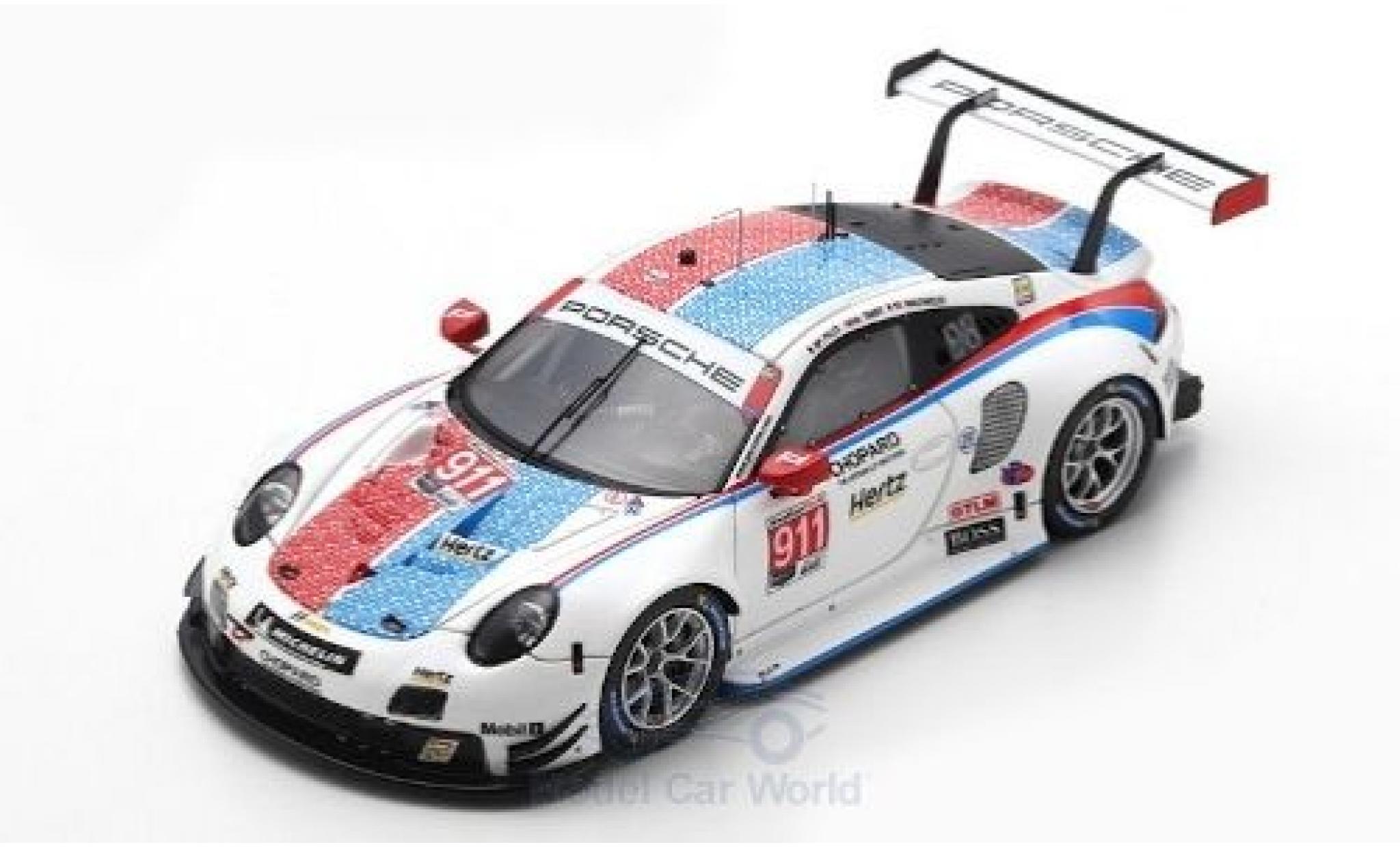Porsche 992 RSR 1/43 Spark 911 (991) RSR No.911 GT Team 12h Sebring 2019 P.Pilet/N.Tandy/F.Makowiecki diecast model cars