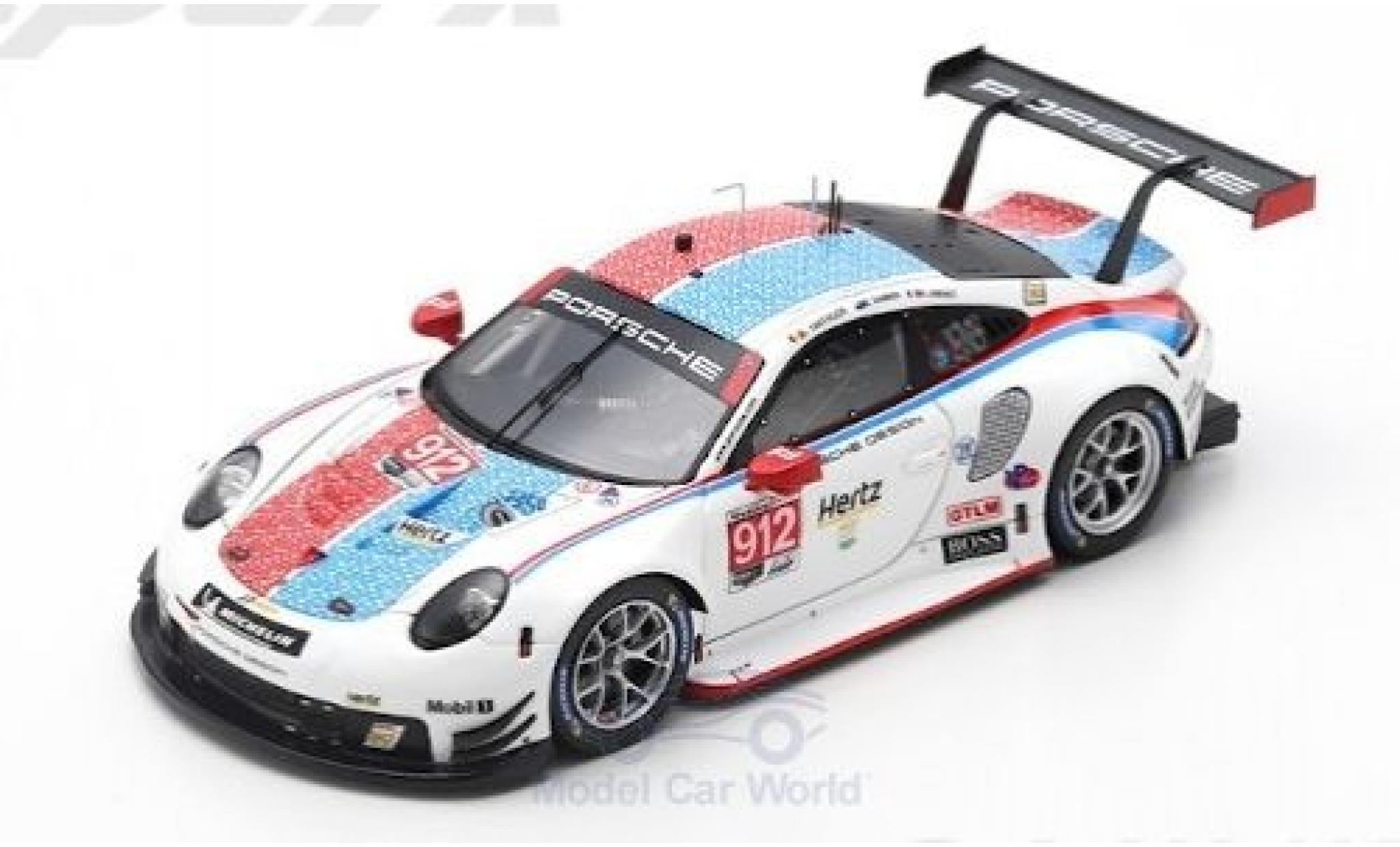 Porsche 992 RSR 1/43 Spark 911 (991) RSR No.911 GT Team 24h Daytona 2019 P.Pilet/N.Tandy/F.Makowiecki diecast model cars