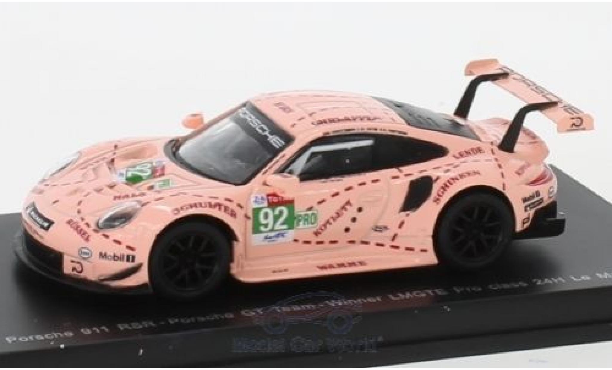 Porsche 991 RSR 1/43 Spark 911 () RSR No.92 GT Team 24h Le Mans 2018 M.Christensen/K.Estre/L.Vanthoor diecast model cars