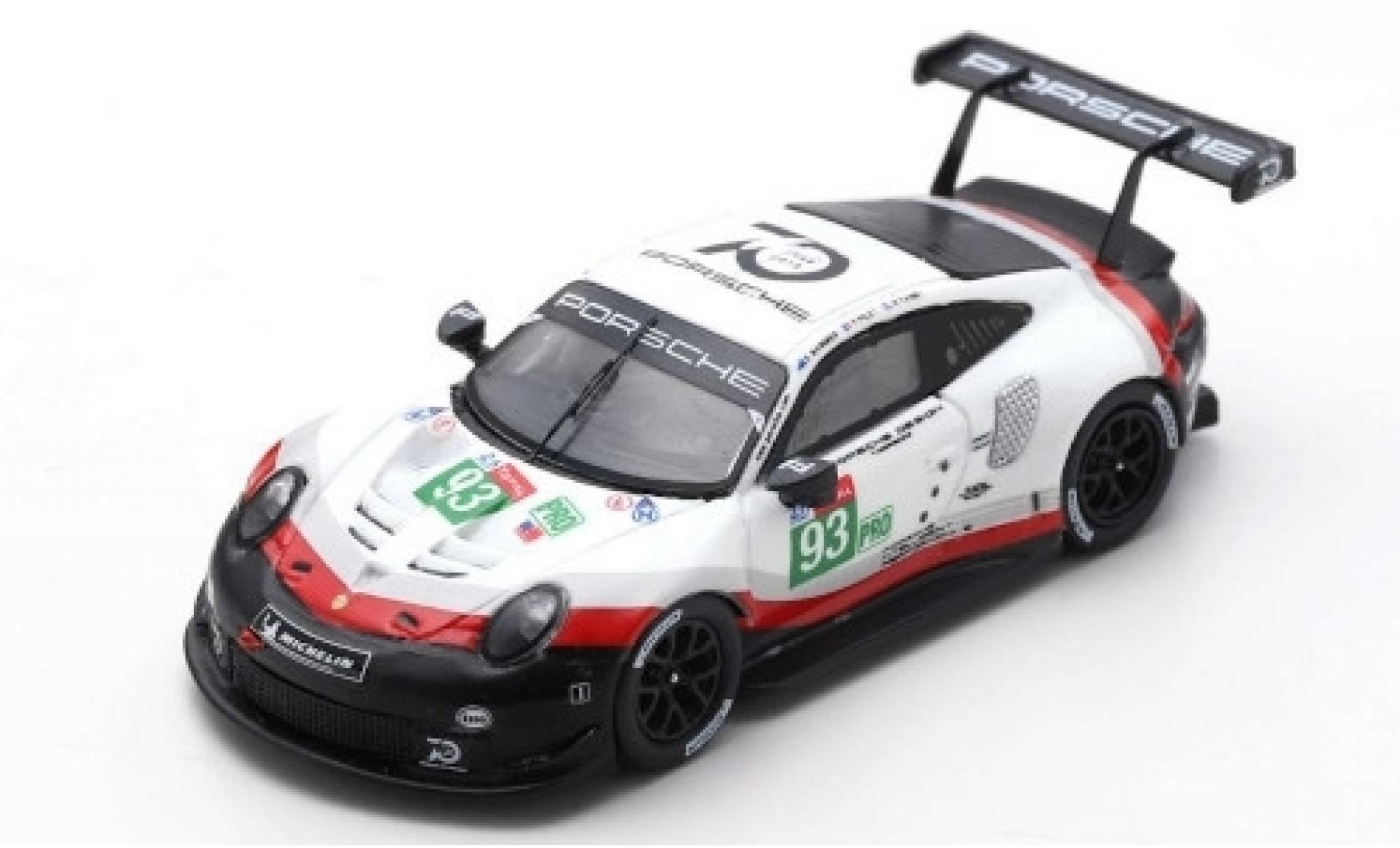 Porsche 991 RSR 1/64 Spark 911 () RSR No.93 GT Team 24h Le Mans 2018 P.Pilet/N.Tandy/E.Bamber diecast model cars