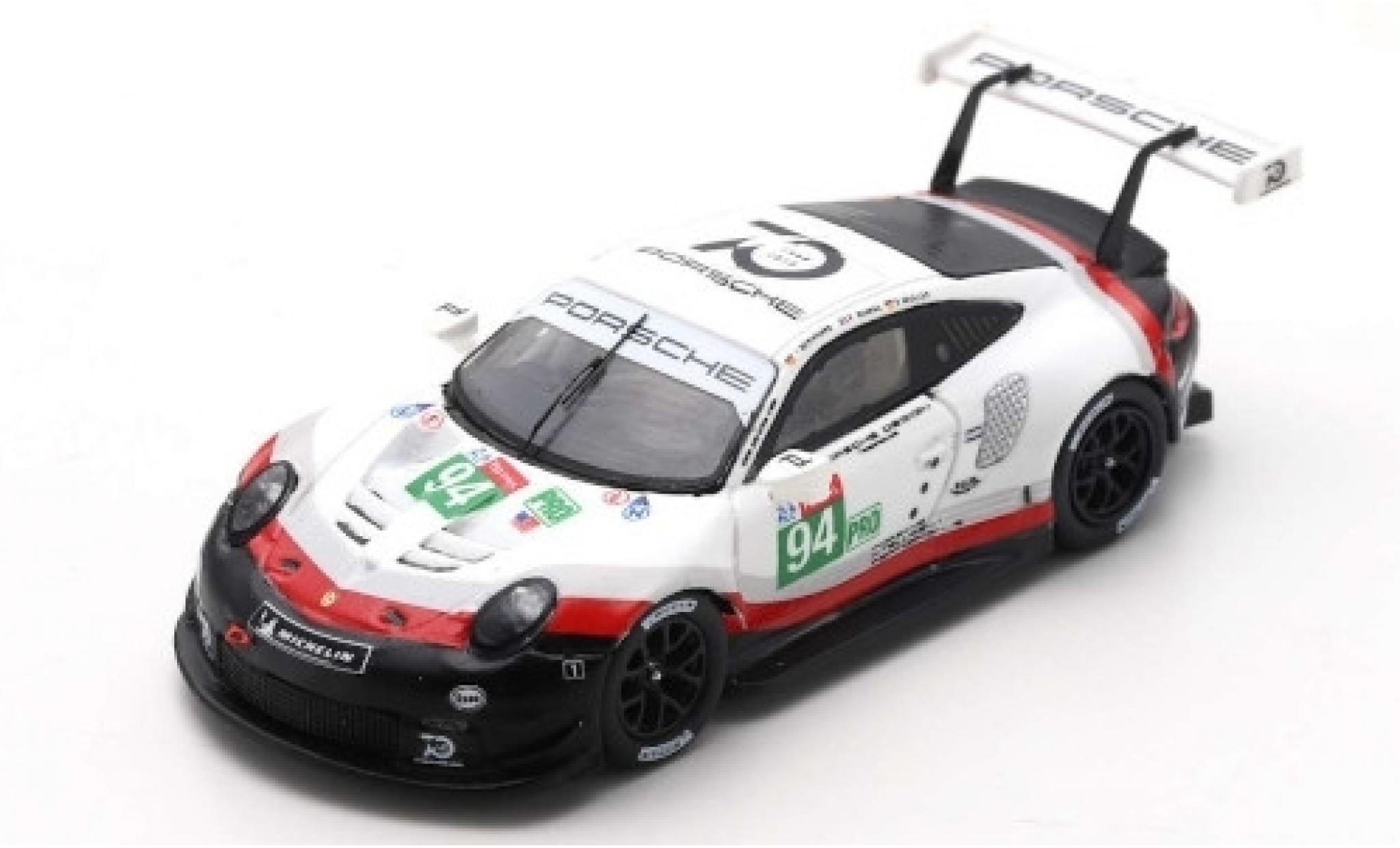 Porsche 991 RSR 1/64 Spark 911 () RSR No.94 GT Team 24h Le Mans 2018 R.Dumas/T.Bernhard/S.M&uuml;ller diecast model cars