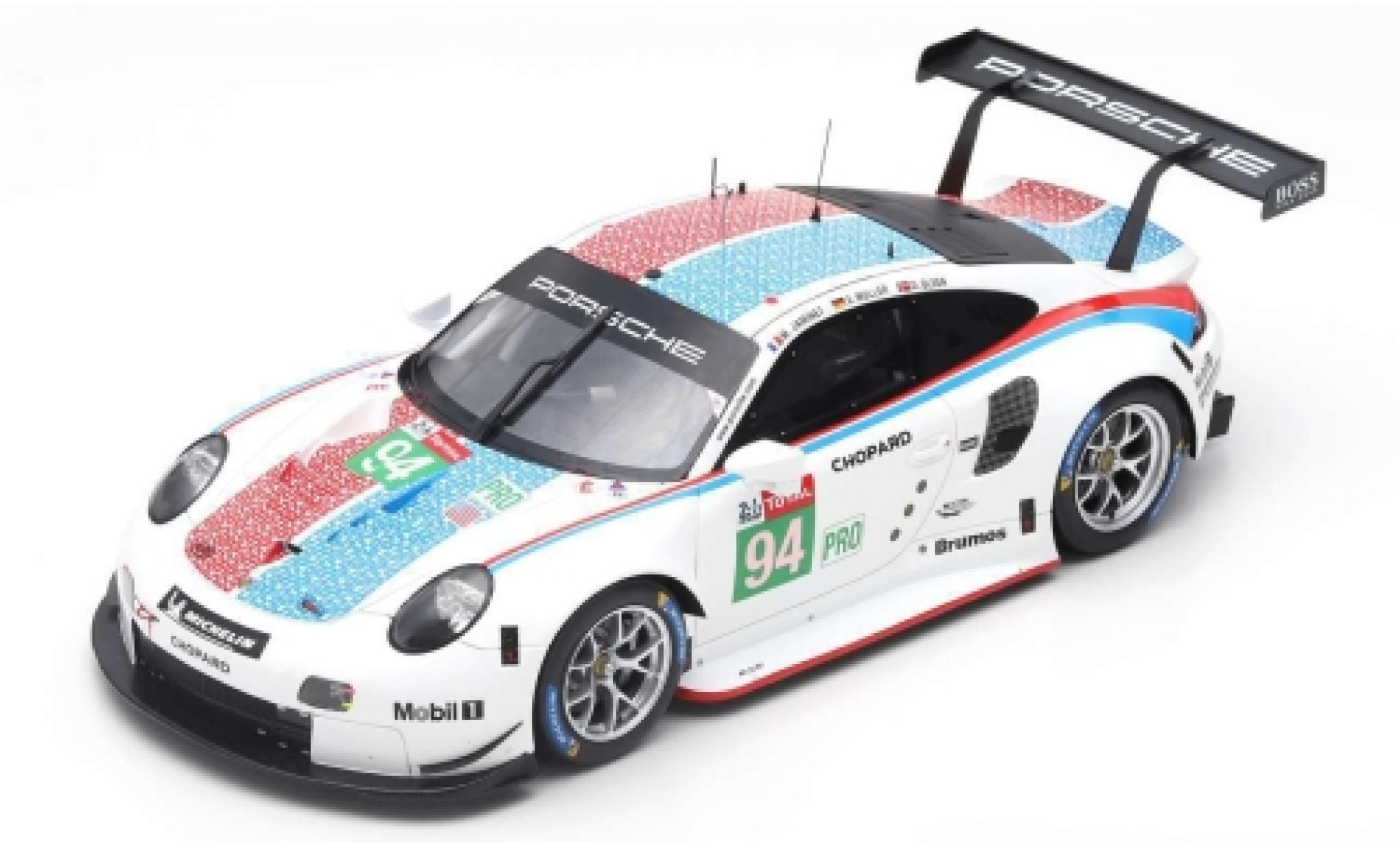 Porsche 992 RSR 1/43 Spark 911 (991) RSR No.94 GT Team 24h Le Mans 2019 S.M&uuml;ller/M.Jaminet/D.Olsen diecast model cars