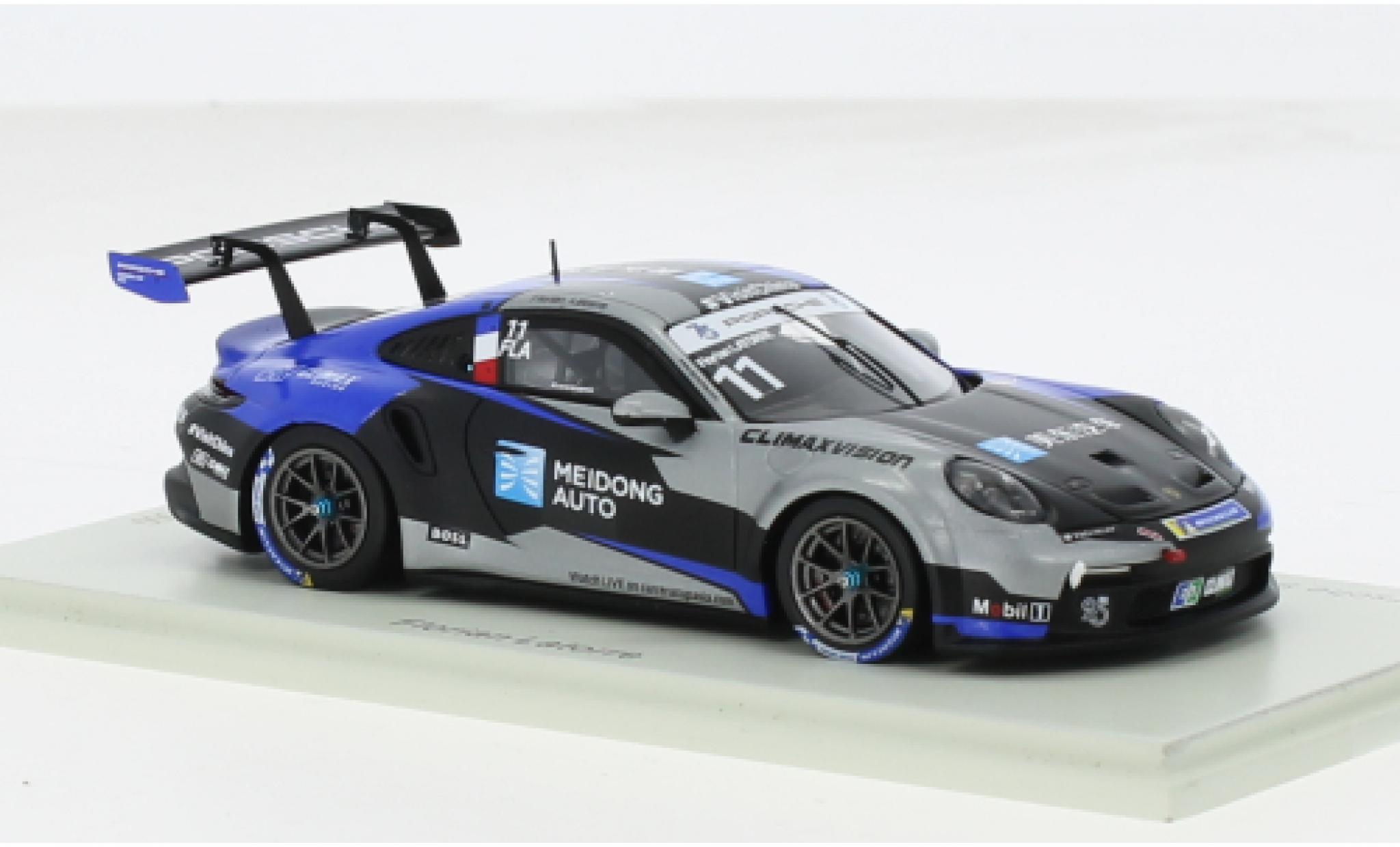 Porsche 992 GT3 1/43 Spark 911  Cup No.11 Carrera Cup Asien 2023 1:43 diecast model cars