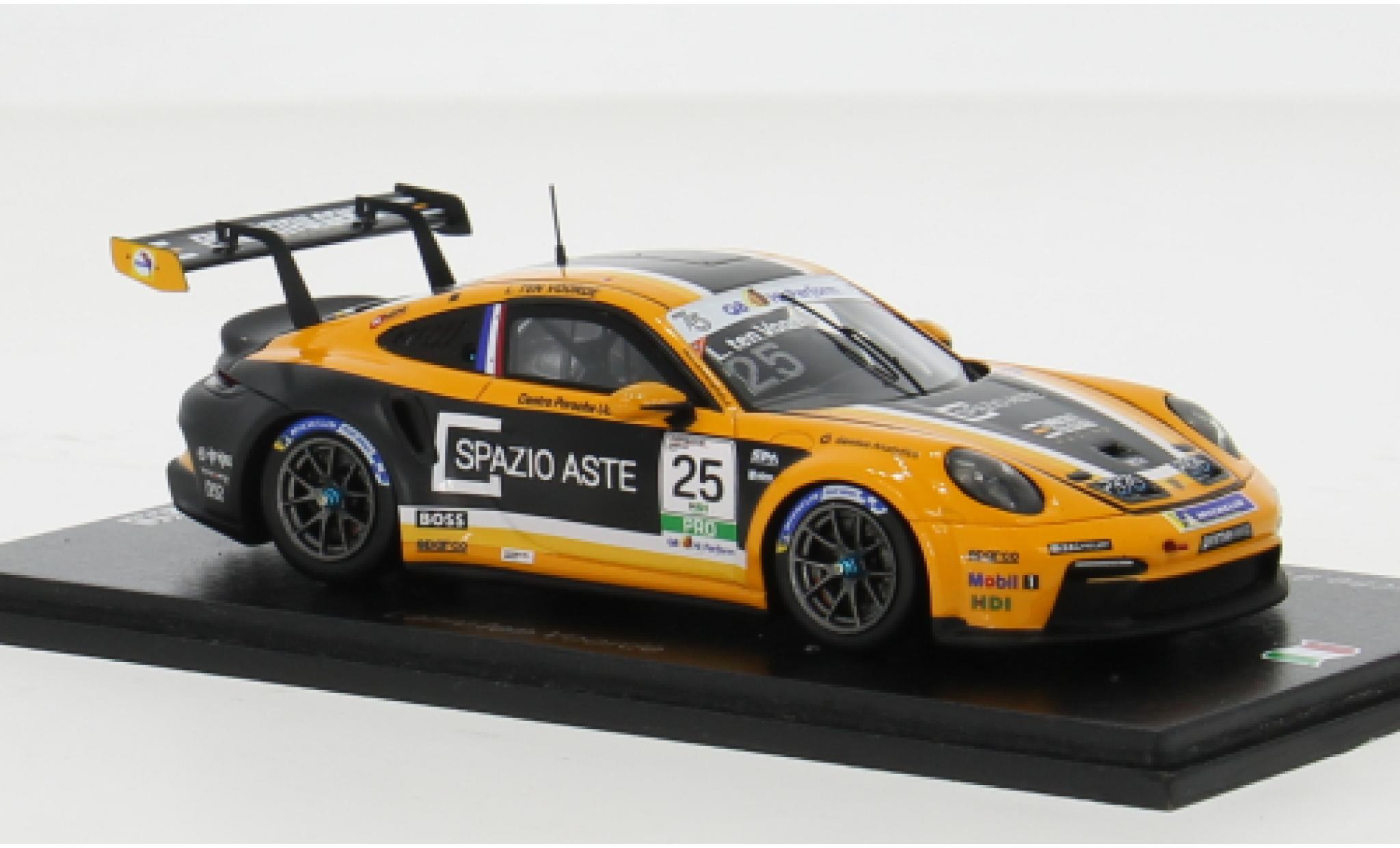 Porsche 992 GT3 1/43 Spark 911  Cup No.25 Carrera Cup Italia 2023 1:43 diecast model cars