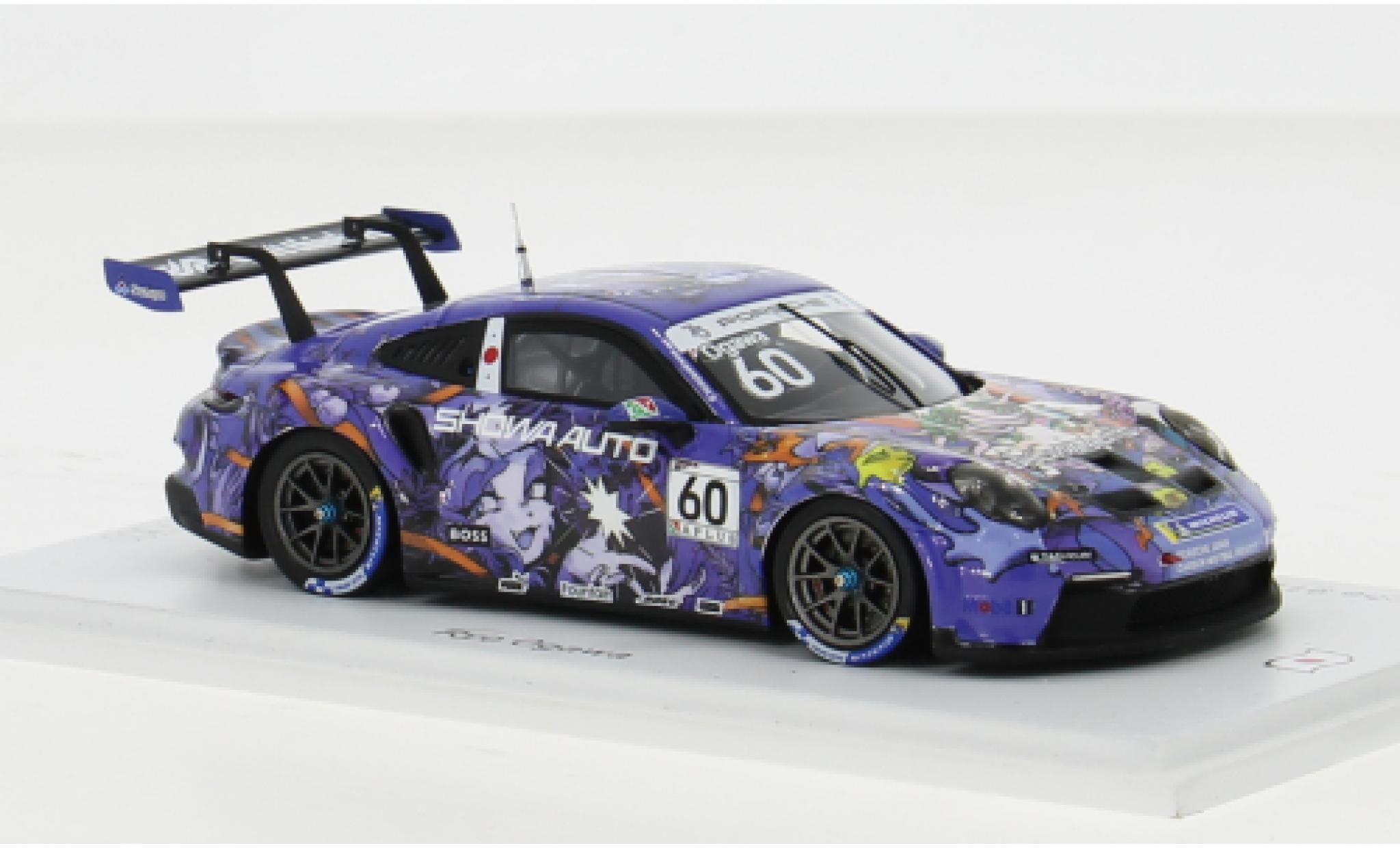Porsche 992 GT3 1/43 Spark 911  Cup No.60 Carrera Cup Japan 2023 1:43 diecast model cars