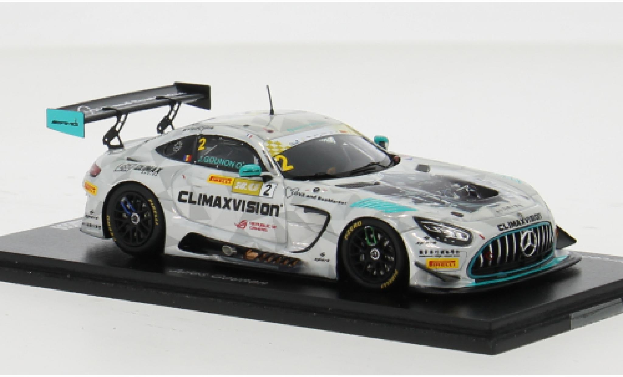 Porsche 992 GT3 R 1/43 Spark 911  No.2 Climax Racing Fia GT World Cup Macau 2023 1:43 diecast model cars