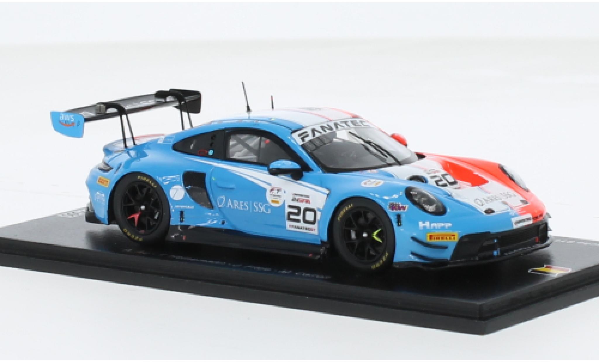 Porsche 992 GT3 R 1/43 Spark 911  No.20 Huber Motorsport 24h Spa 2023 1:43 diecast model cars
