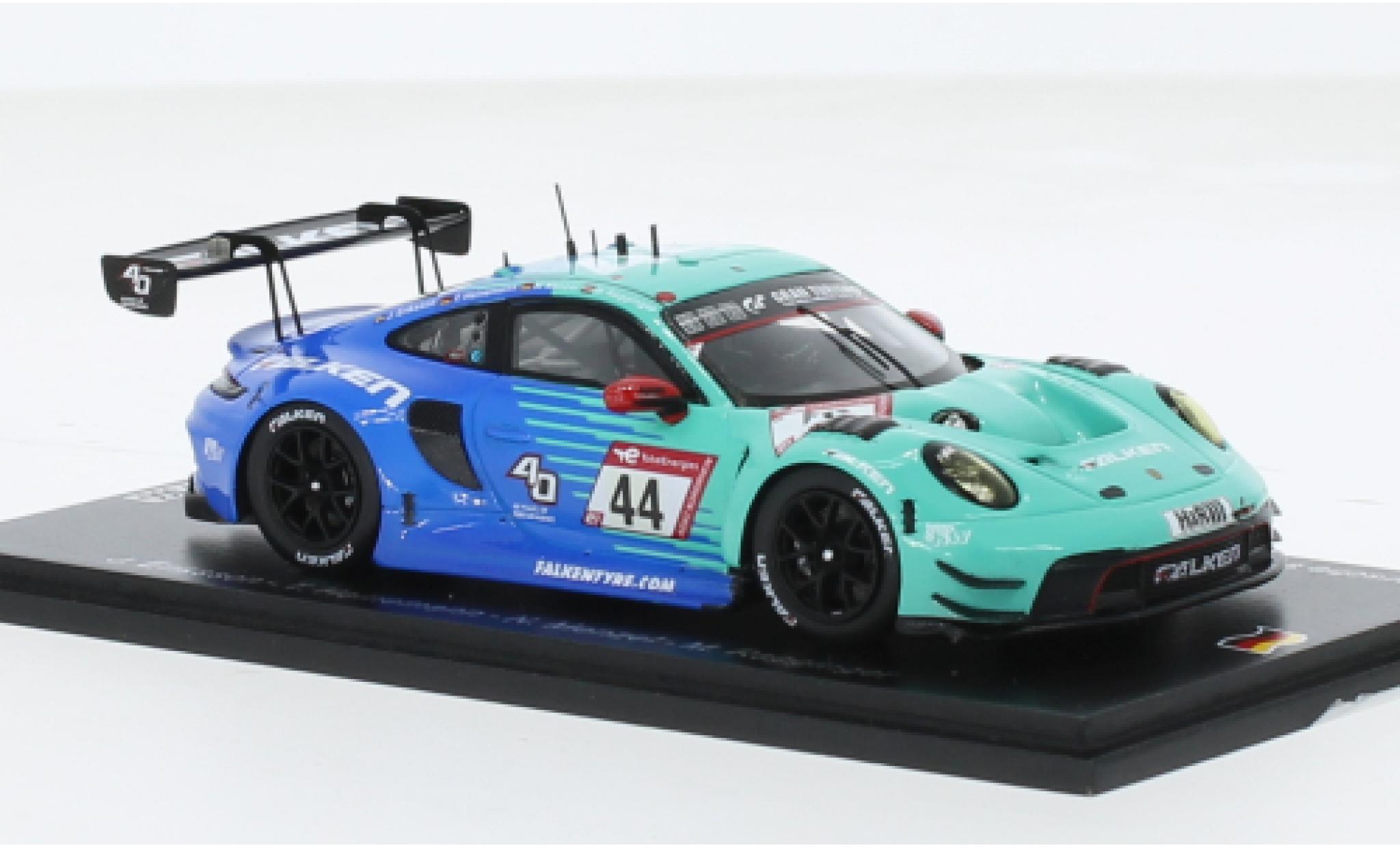 Porsche 992 GT3 R 1/43 Spark 911  No.44 Falken Motorsports Falken 24h N&uuml;rburgring 2023 1:43 diecast model cars