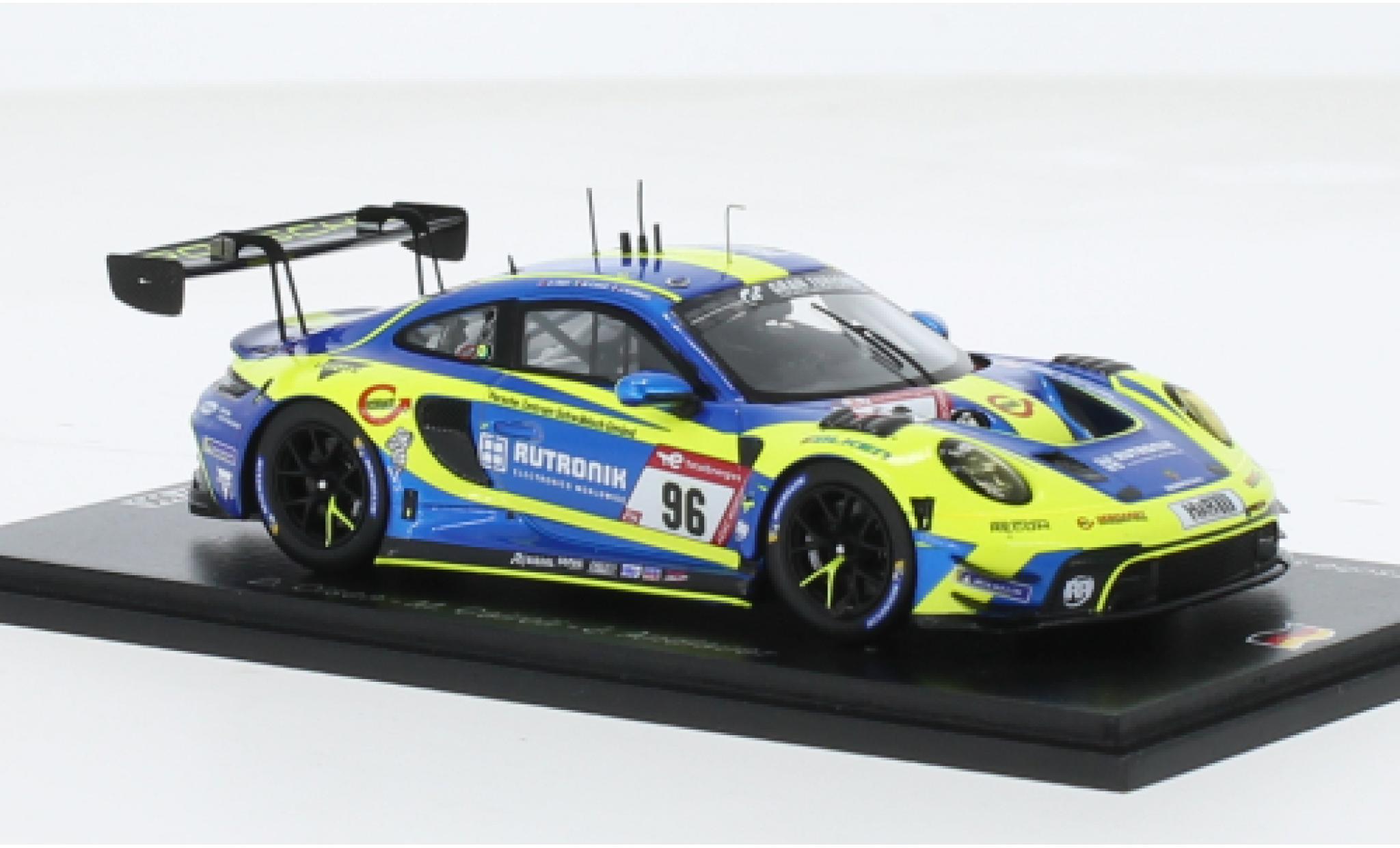 Porsche 992 GT3 R 1/43 Spark 911  No.96 Rutronik Racing 24h N&uuml;rburgring 2023 1:43 diecast model cars