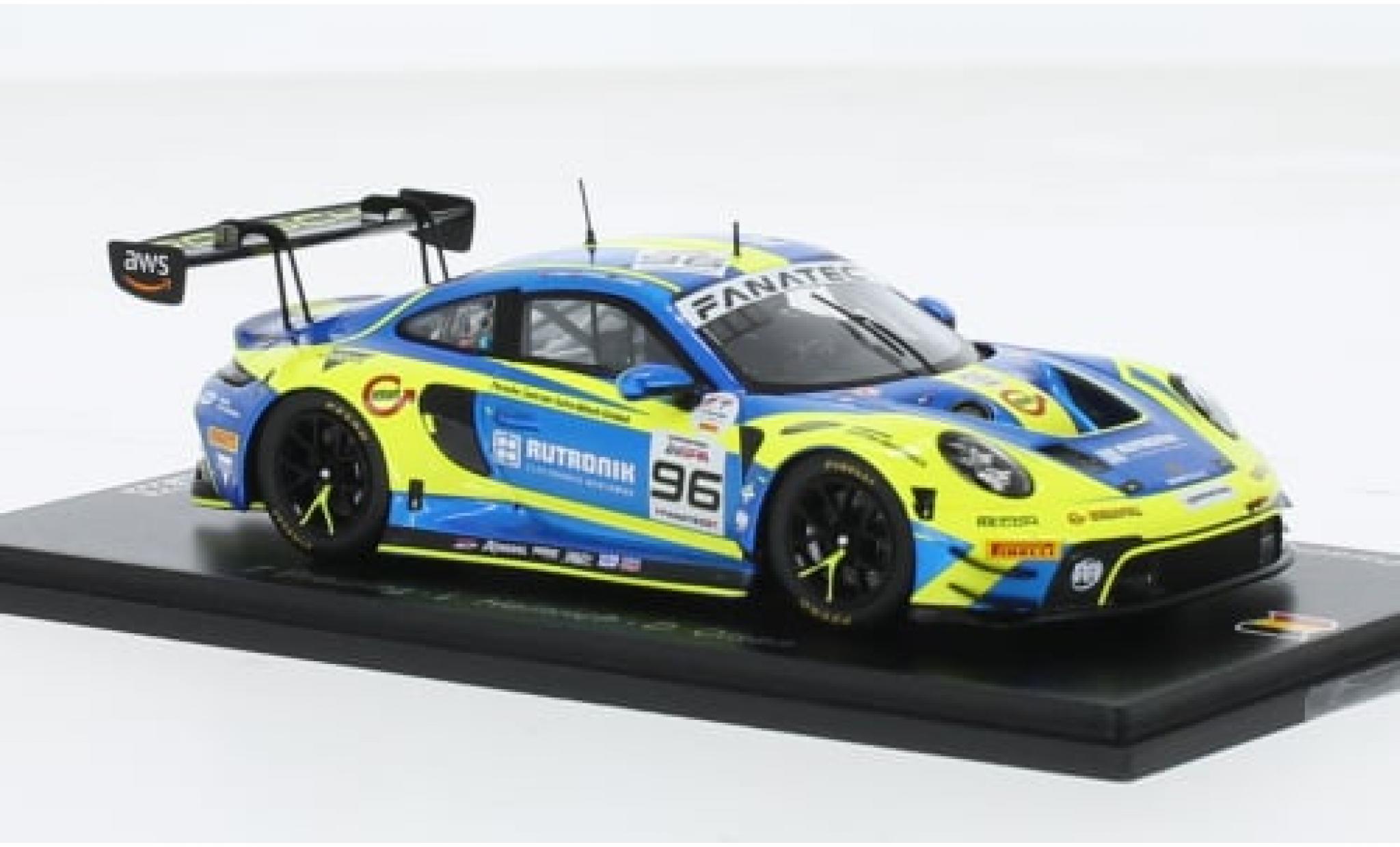 Porsche 992 GT3 R 1/43 Spark 911  No.96 Rutronik Racing 24h Spa 2023 1:43 diecast model cars