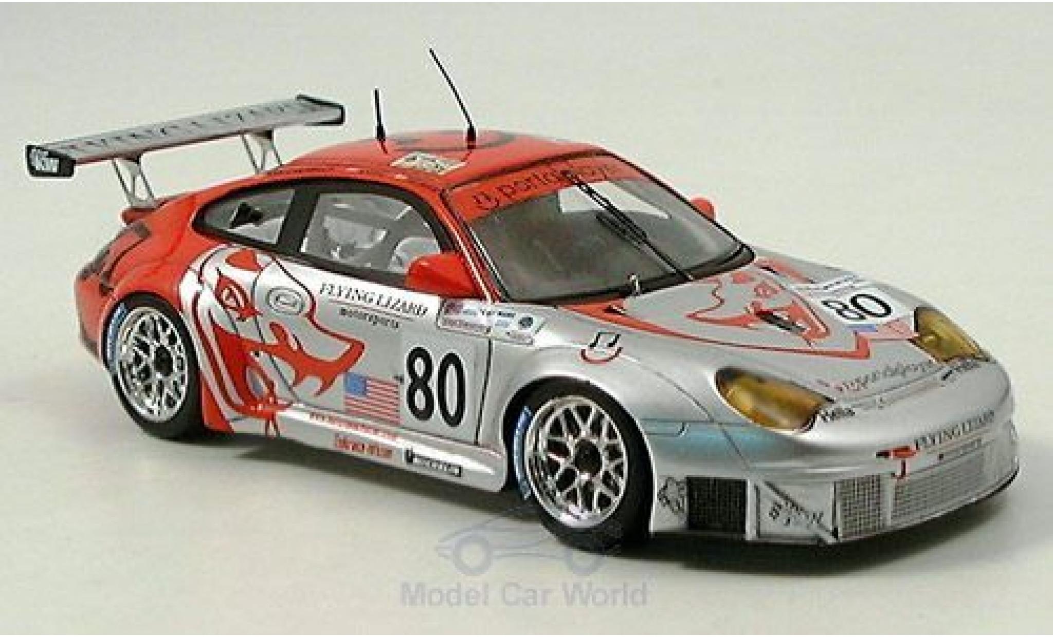Porsche 997 GT3 RSR 1/43 Spark 911 (996) GT3 RSR No.80 Flying Lizard Motorsports Le Mans Le Mans 2006 van Overbeek/P.Long diecast model cars