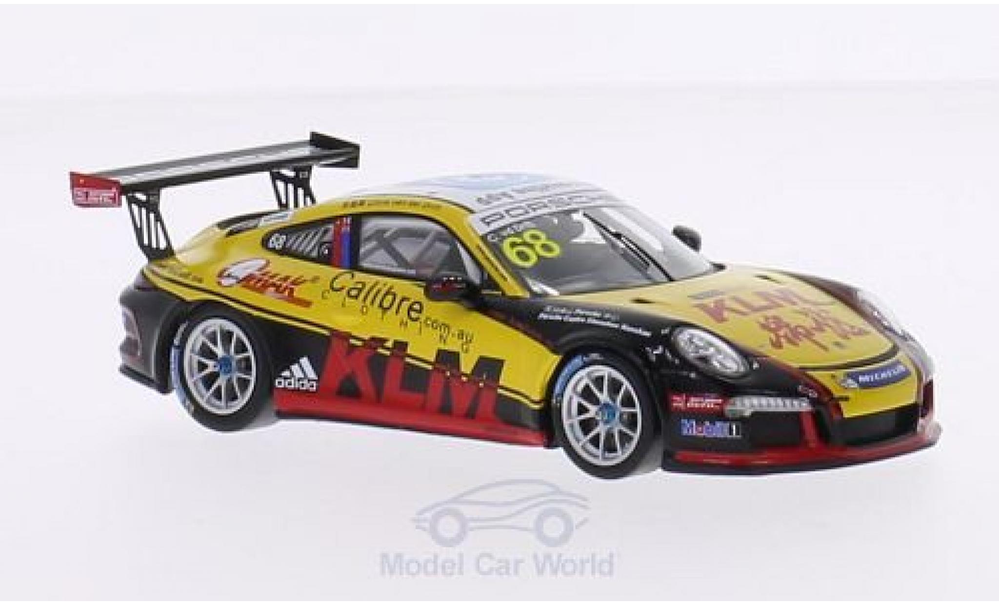 Porsche 991 GT3 Cup 1/43 Spark 911 (997) GT3 Cup No.68 Kamlung Racing Carrera Cup Asia 2015 C.van der Drift diecast model cars