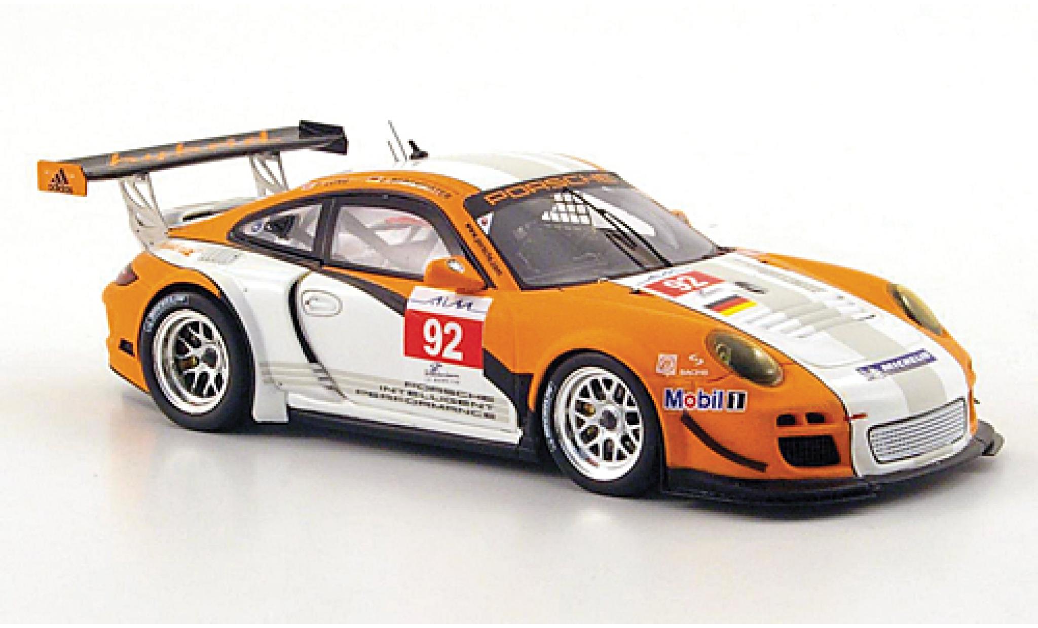 Porsche 997 GT3 1/43 Spark 911 () GT3 R hybrid No.92 ILMC 1000km Zhuhai 2010 J.Bergmeister diecast model cars