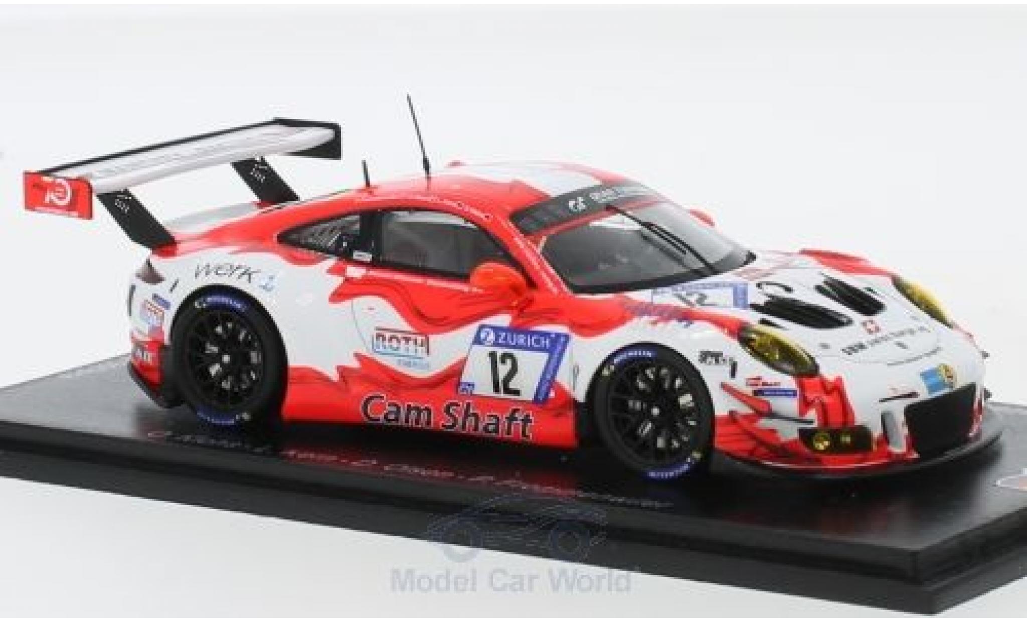 Porsche 991 GT3 R 1/43 Spark 911 (997) GT3 R No.12 Manthey Racing 24h N&uuml;rburgring 2018 O.Klohs/L.Kern/D.Olsen/P.Frommenwiler diecast model cars