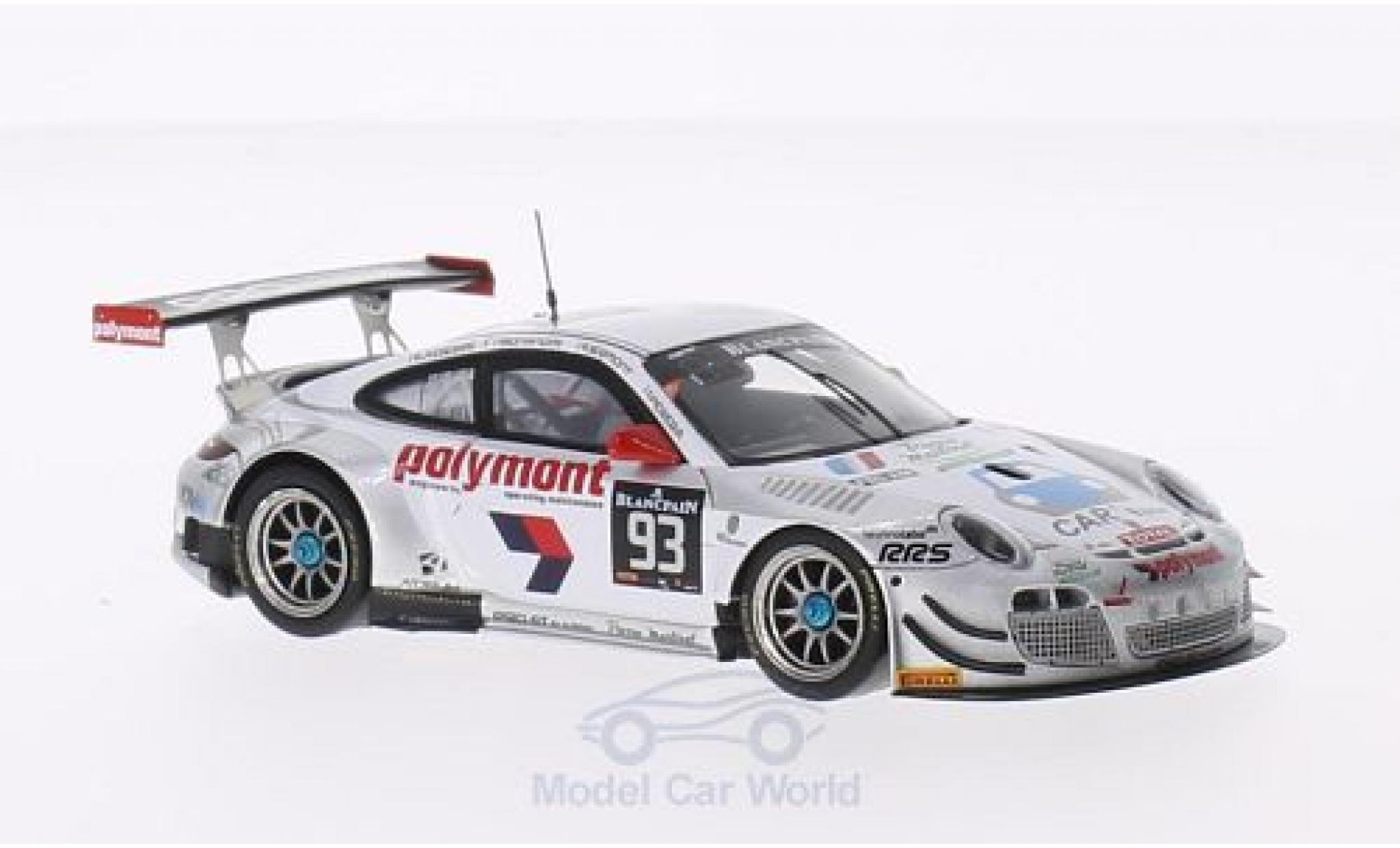 Porsche 991 GT3 R 1/43 Spark 911 (997) GT3 R No.93 Pro GT by Almeras 24h Spa 2014 L.Lasserre/E.Dermont/F.Perera/M.Bonanomi diecast model cars