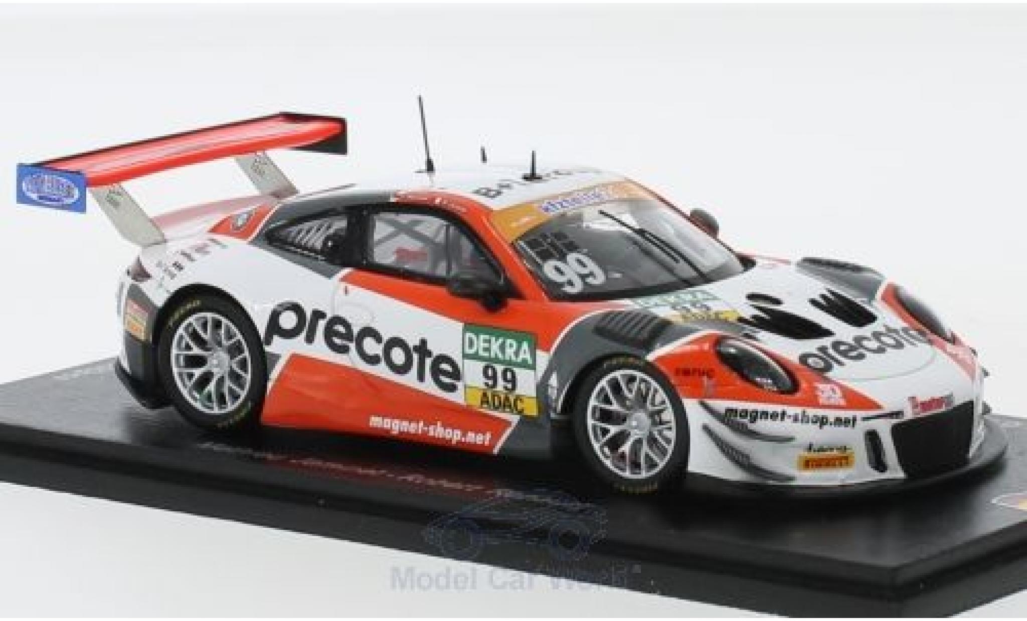 Porsche 991 GT3 R 1/43 Spark 911 (997) GT3 R No.99 Precote Herberth Motorsport ADAC GT Masters 2018 M.Jaminet/R.Renauer diecast model cars