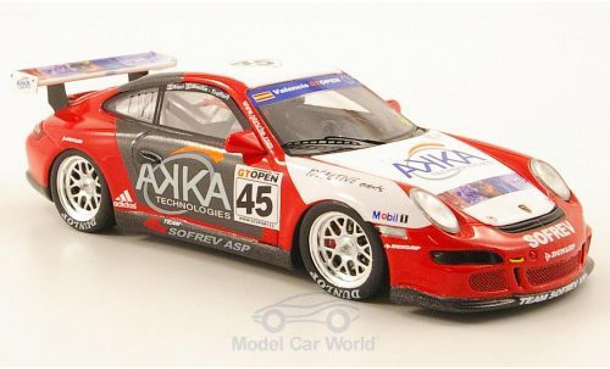 Porsche 997 SC 1/43 Spark 911 () No.45 Team Sofrev AKKA GT Open 2007 M.Ricci/M.Moullin-Traffort diecast model cars