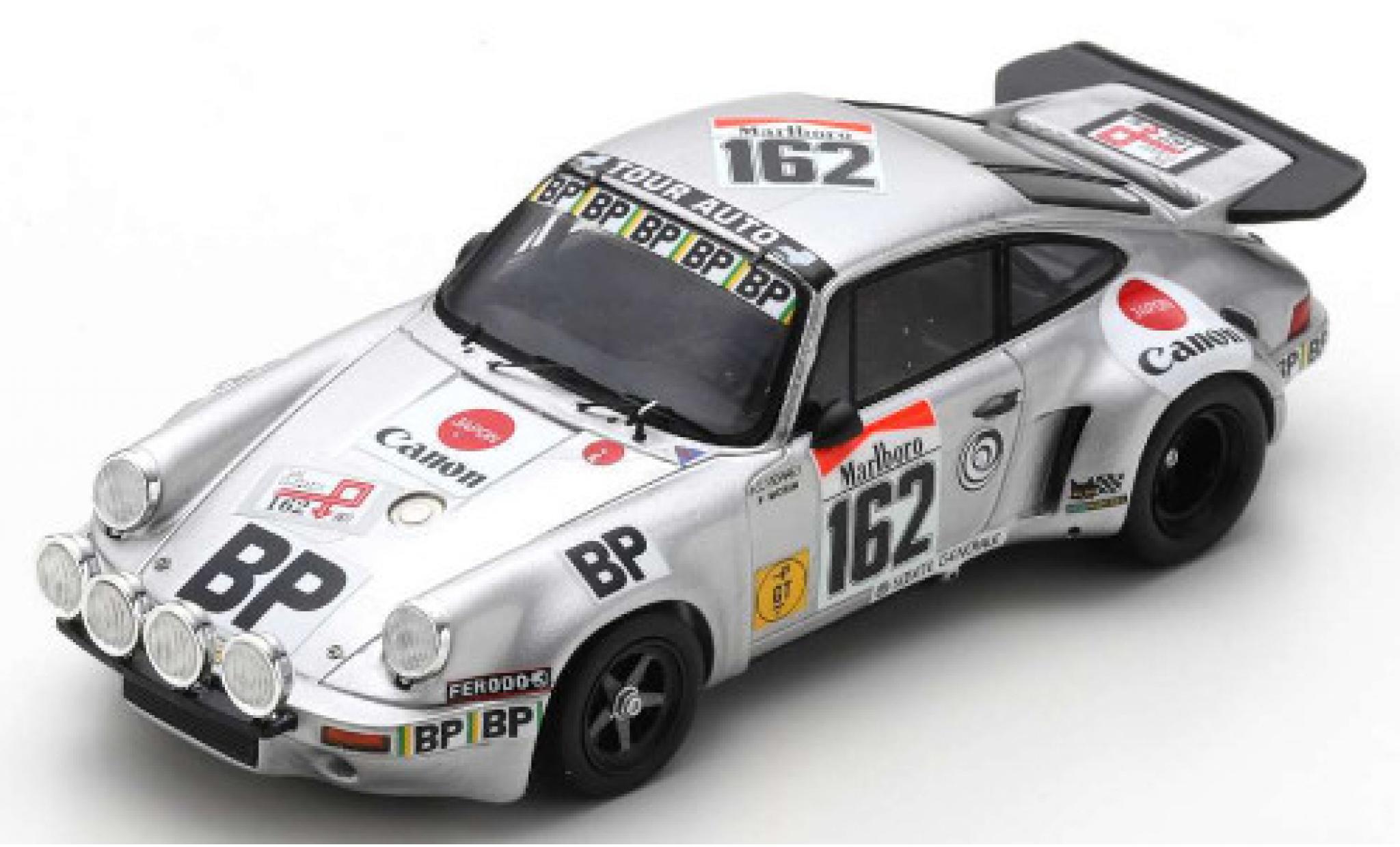 Porsche 930 RSR 1/43 Spark 911 Carrera RSR 3.0 No.162 BP Tour de France Auto 1977 A-C.Verney/D.Emmanuelli diecast model cars