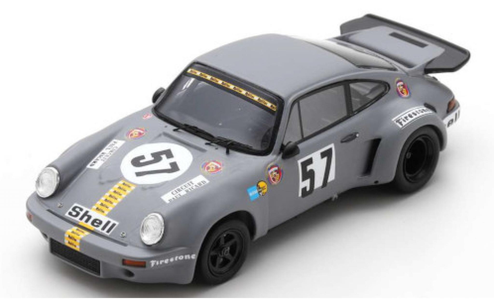 Porsche 930 RSR 1/43 Spark 911 Carrera RSR 3.0 No.57 Gelo Racing 1000km Le Castellet 1974 T.Schenken/R.Stommelen diecast model cars