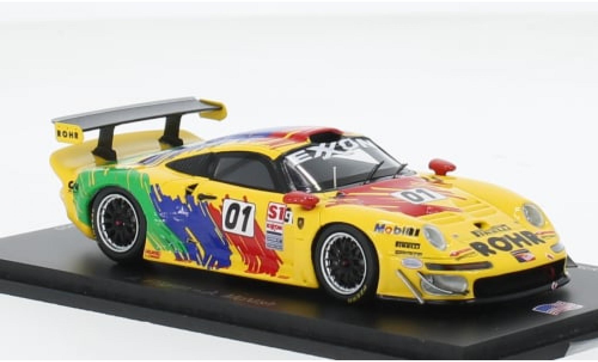 Porsche 996 GT1 1/43 Spark 911 No.01 Rohr Motorsport Las Vegas 1997 1:43 diecast model cars