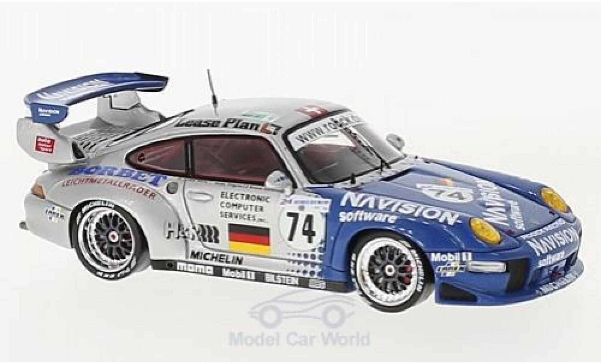 Porsche 996 GT2 1/43 Spark 911 GT2 No.74 24h Le Mans 1997 A.Ahrle/B.Eichmann/A.Pilgrim diecast model cars