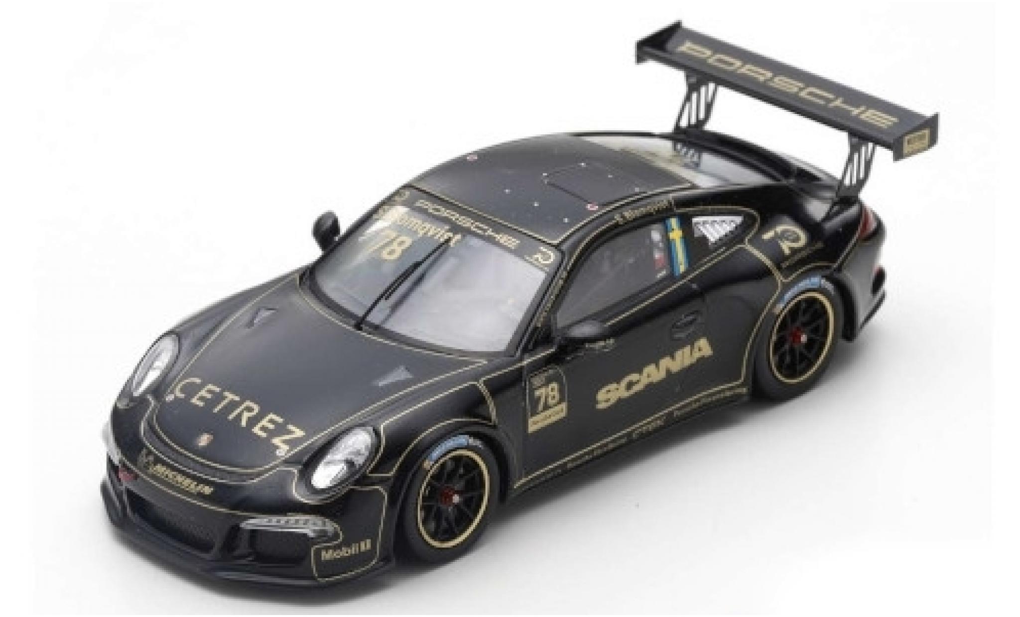 Porsche 991 GT3 Cup 1/43 Spark 911 GT3 Cup ( II) No.78 Carrera Cup Scandinavia Anderstorp 2018 Tribute to Ronnie Peterson S.Blomqvist diecast model cars