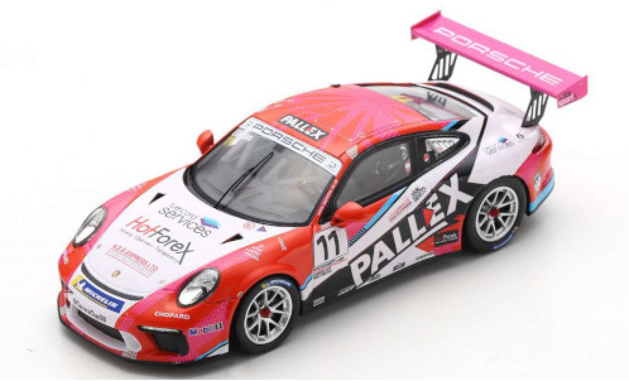 Porsche 991 GT3 Cup 1/43 Spark 911 GT3 Cup () No.11 Carrera Cup Britain 2018 T.Ellinas diecast model cars