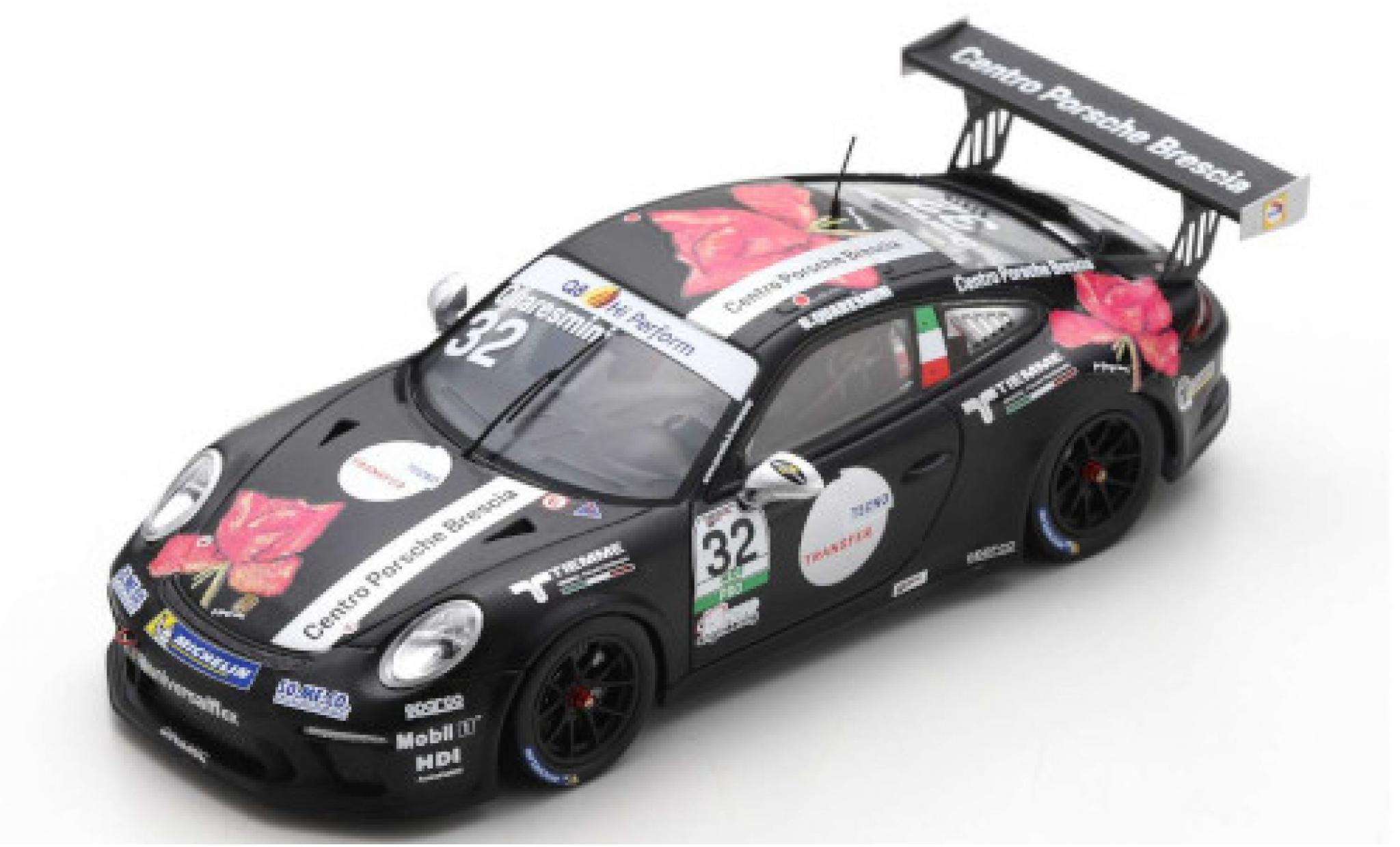 Porsche 991 GT3 Cup 1/43 Spark 911 GT3 Cup () No.32 Centro Brescia Carrera Cup Italia 2018 G.Quaresmini diecast model cars