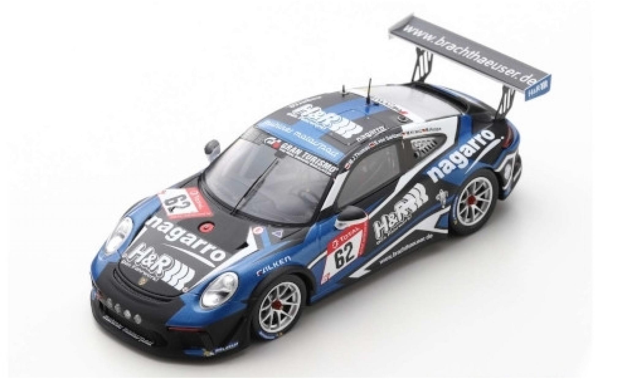 Porsche 992 GT3 1/43 Spark 911 GT3 Cup No.62 M&uuml;hlner Motorsport H&R 24h N&uuml;rburgring 2019 M.J.Thomas/S.von Gartzen/M.Kranz/M.Hoppe diecast model cars