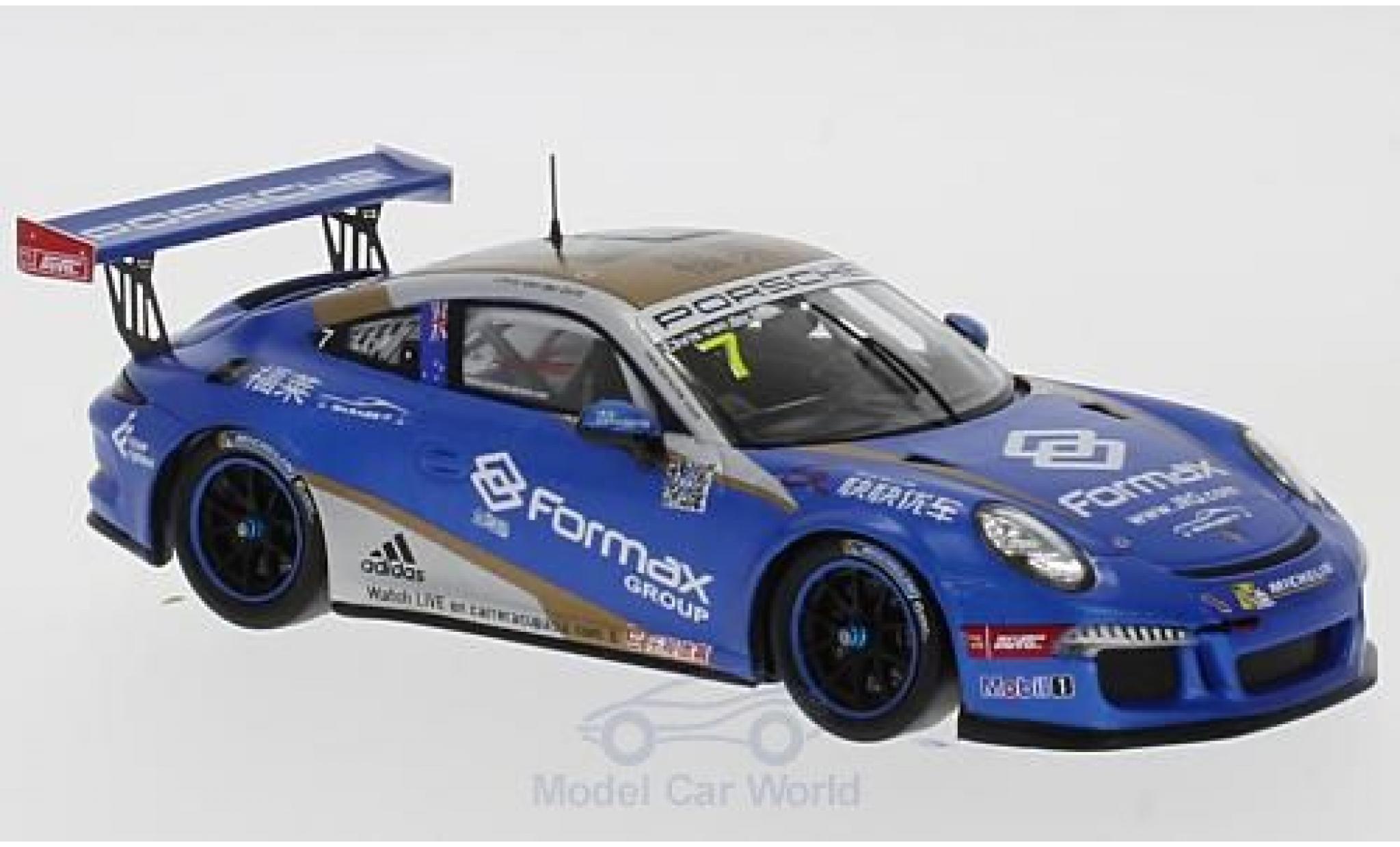 Porsche 991 GT3 Cup 1/43 Spark 911 GT3 Cup No.7 Carrera Cup Asien 2017 C.van der Drift diecast model cars