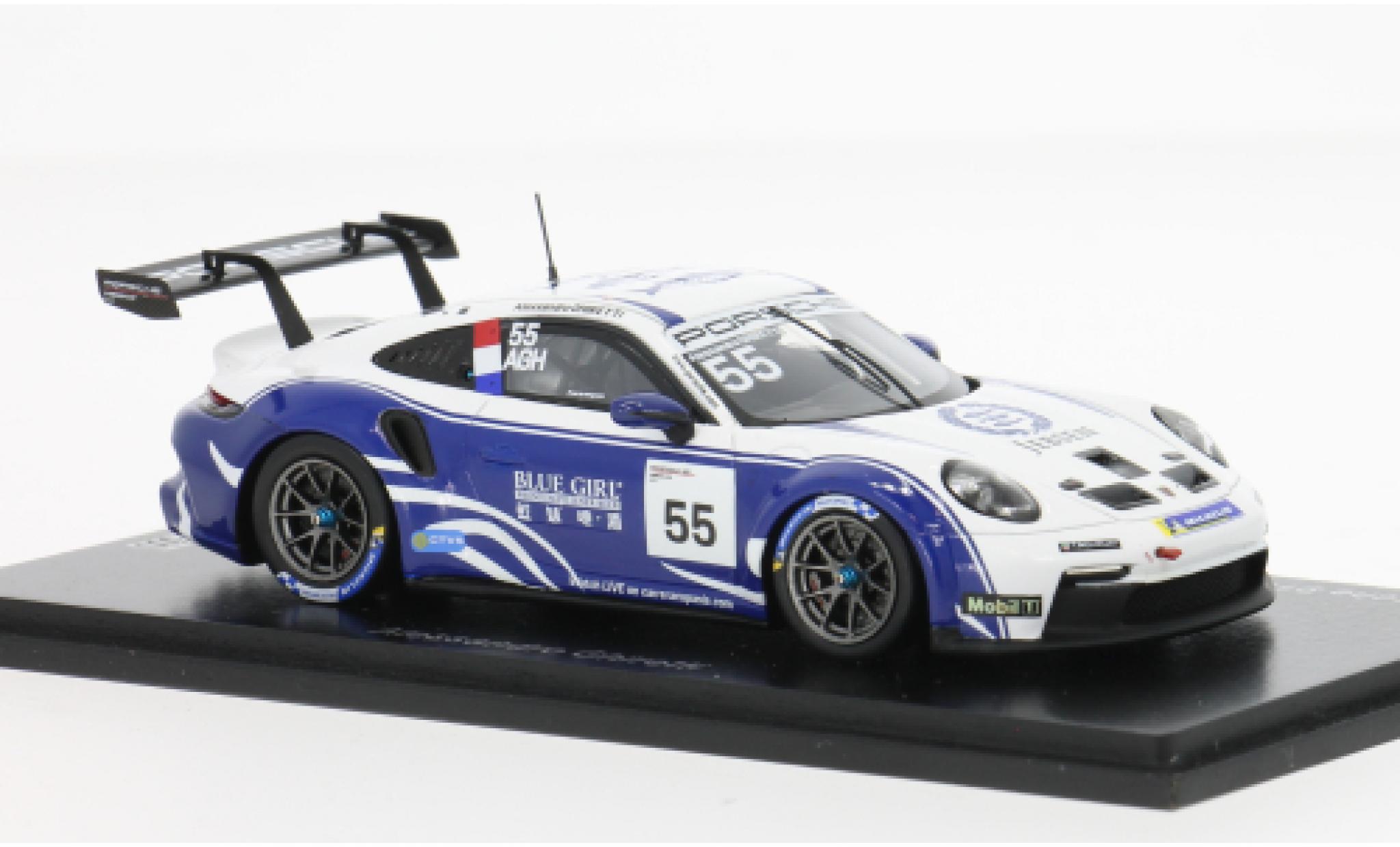 Porsche 911 1/43 Spark GT3 Carrera Cup Asia 2024 #55 1:43 diecast model cars