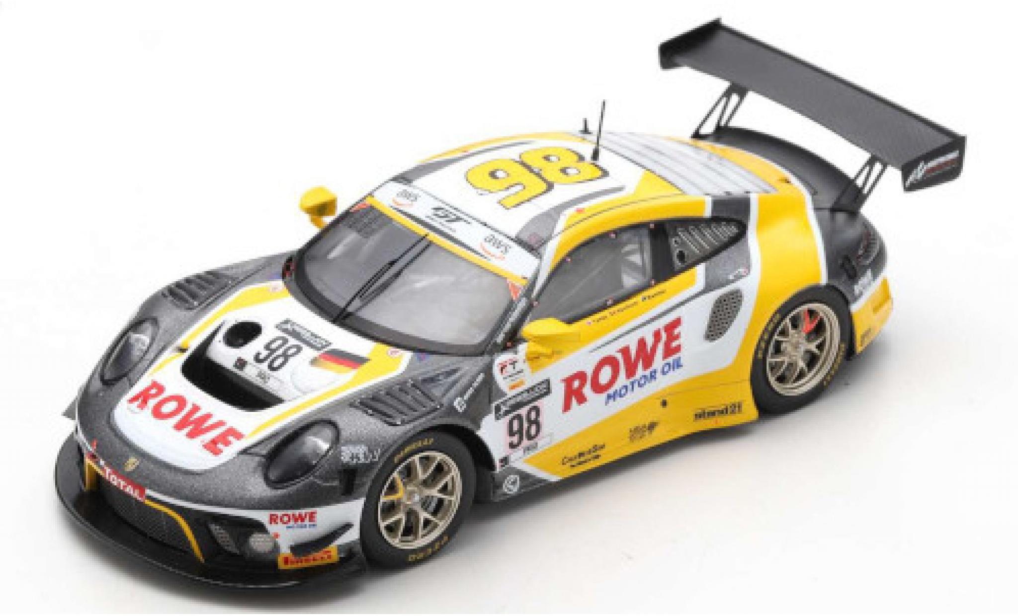 Porsche 992 GT3 R 1/43 Spark 911 GT3 R (991) No.98 Rowe Racing 24h Spa 2020 L.Vanthoor/N.Tandy/E.Bamber diecast model cars