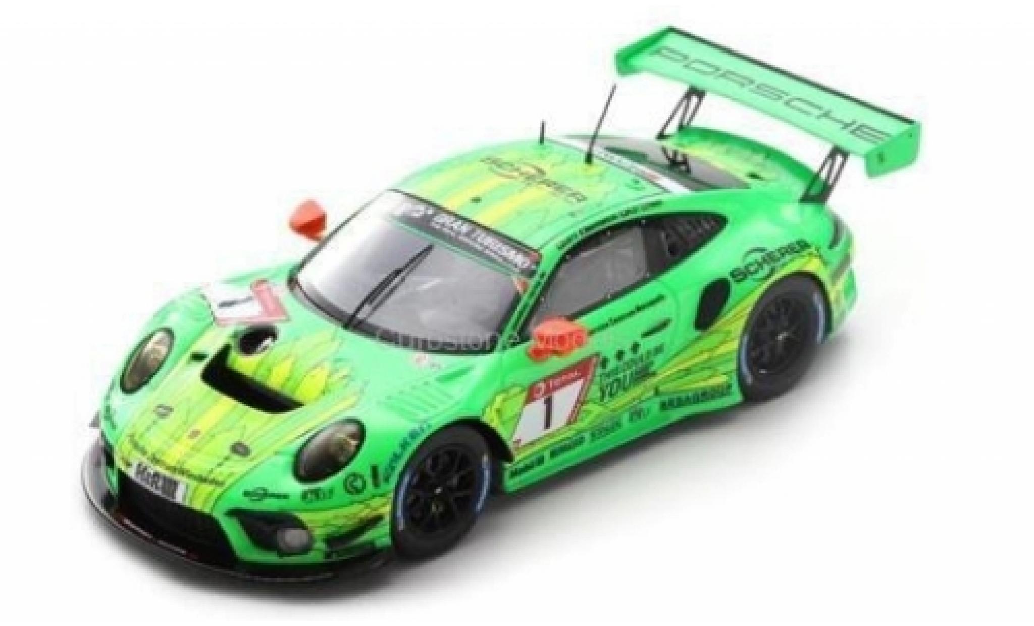 Porsche 992 GT3 R 1/43 Spark 911 GT3 R No.1 Manthey-Racing 24h N&uuml;rburgring 2019 R.Lietz/F.Makowiecki/P.Pilet/N.Tandy diecast model cars