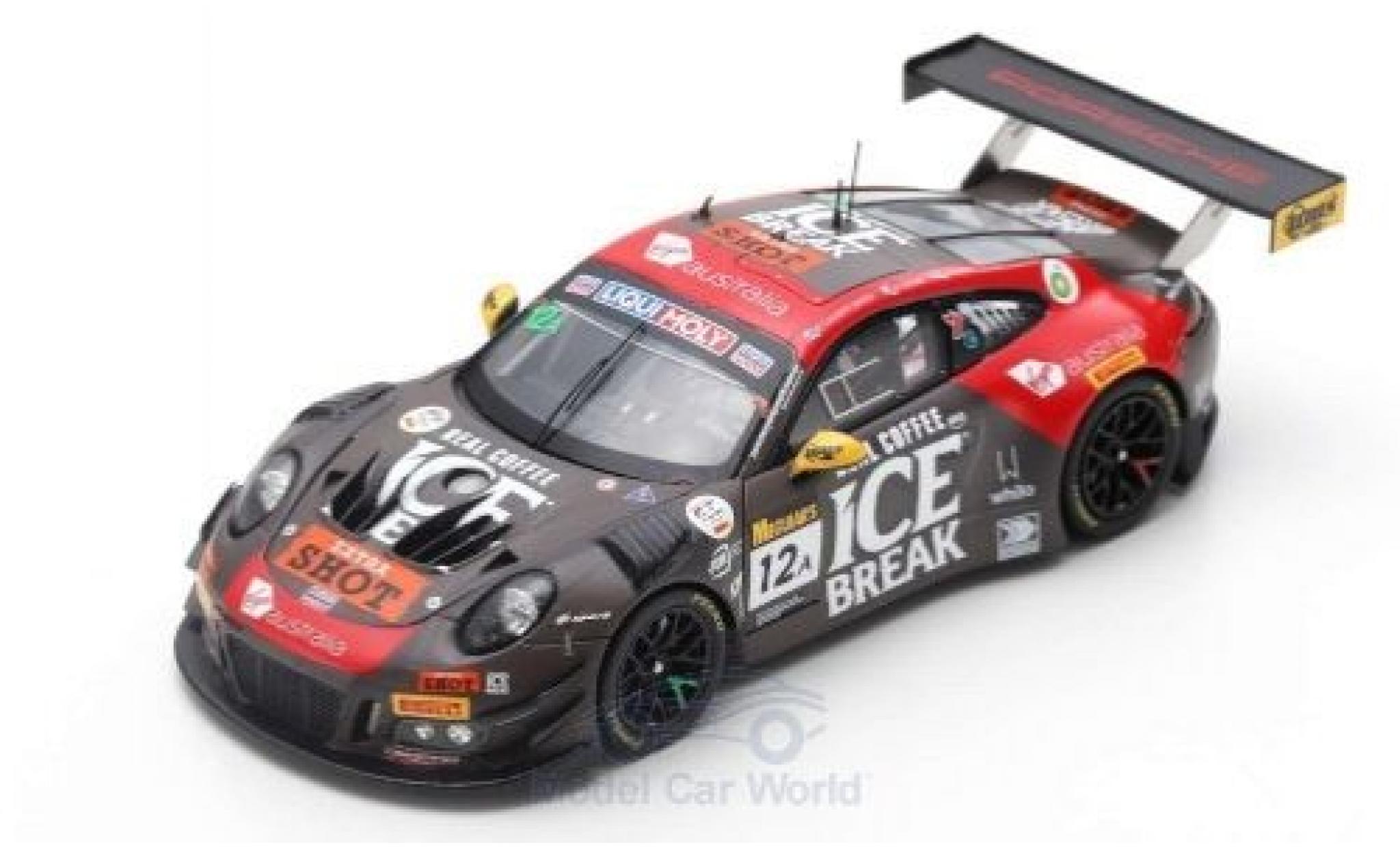 Porsche 992 GT3 R 1/43 Spark 911 GT3 R No.12 Competition Motorsports/McElrea Racing 12h Bathurst 2019 D.Calvert-Jones/K.Estre/J.Evans diecast model cars