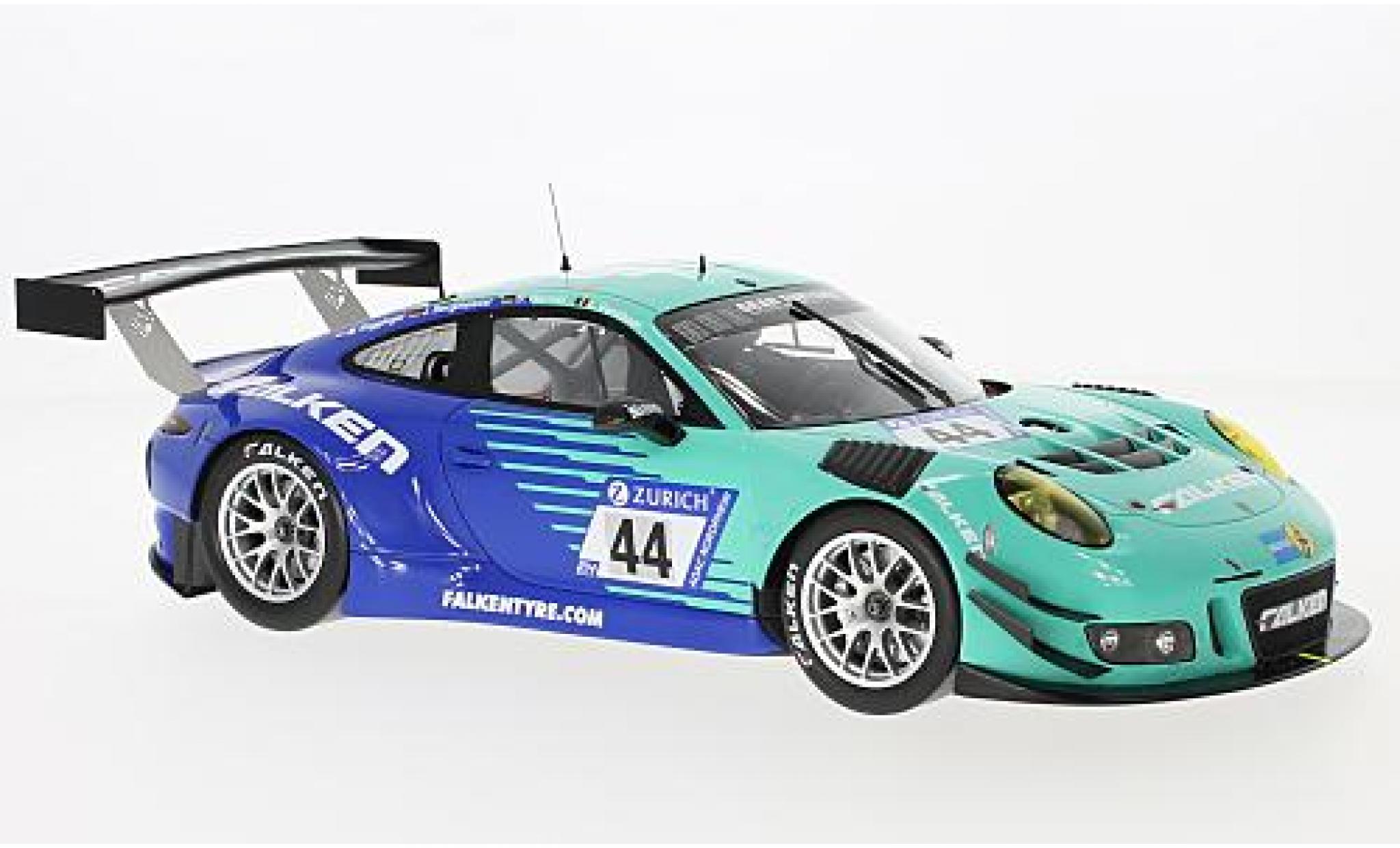 Porsche 991 GT3 R 1/18 Spark 911 GT3 R No.44 Falken Motorsports Falken 24h N&uuml;rburgring 2017 M.Ragginger/D.Werner/J.Bergmeister/L.Vanthoor diecast model cars