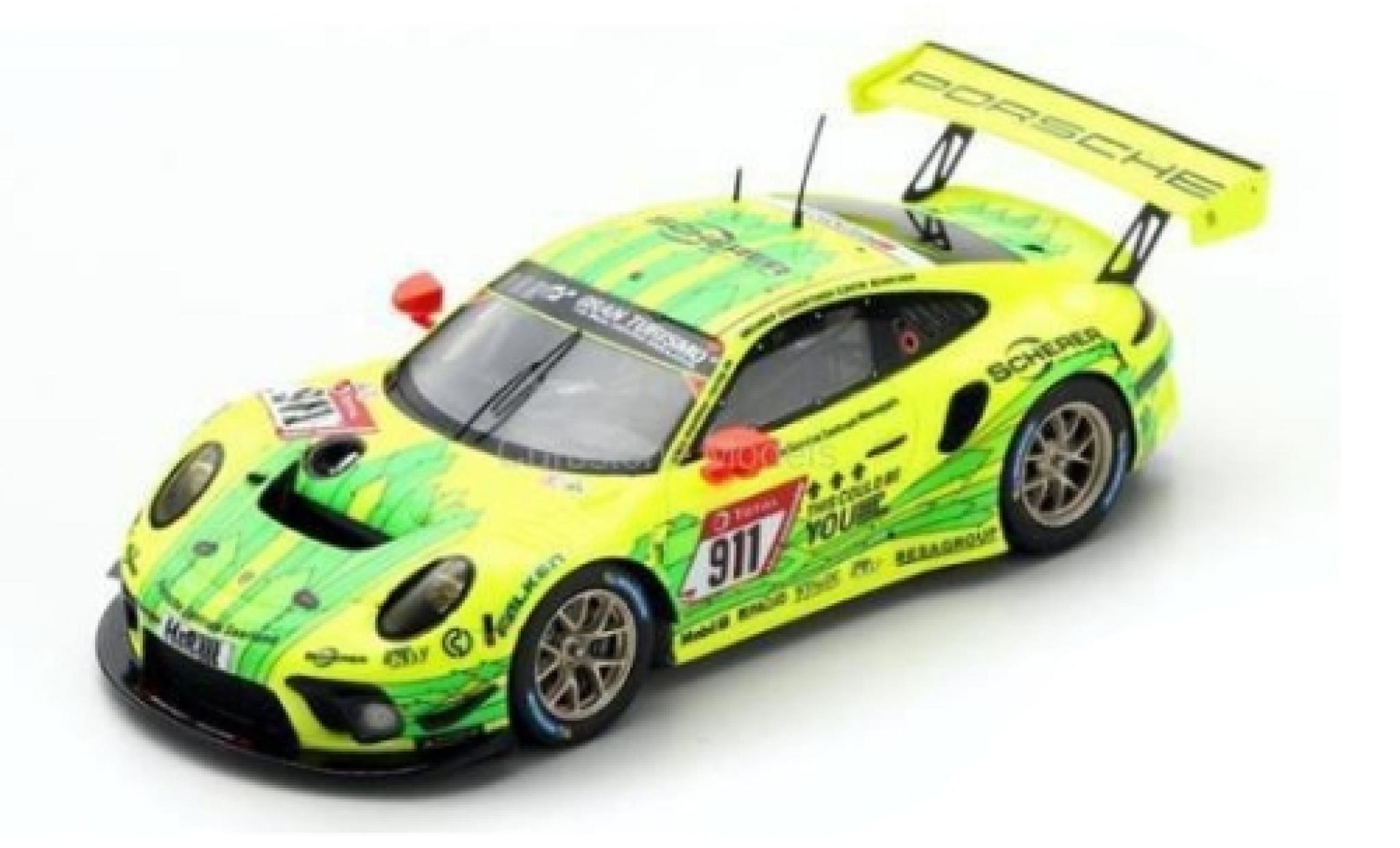 Porsche 992 GT3 R 1/43 Spark 911 GT3 R No.911 Manthey-Racing 24h N&uuml;rburgring 2019 E.Bamber/M.Christensen/K.Estre/L.Vanthoor diecast model cars